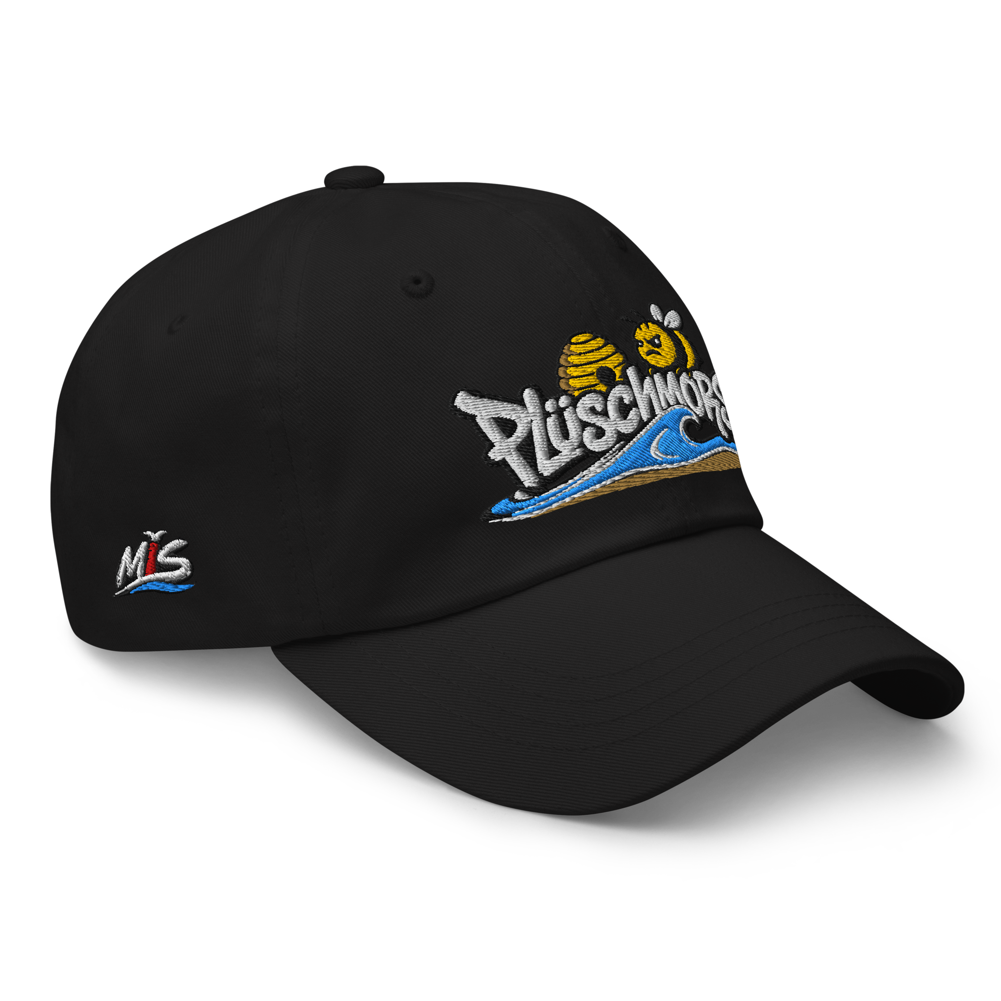 Dad hat "Plüschmors" gestickt