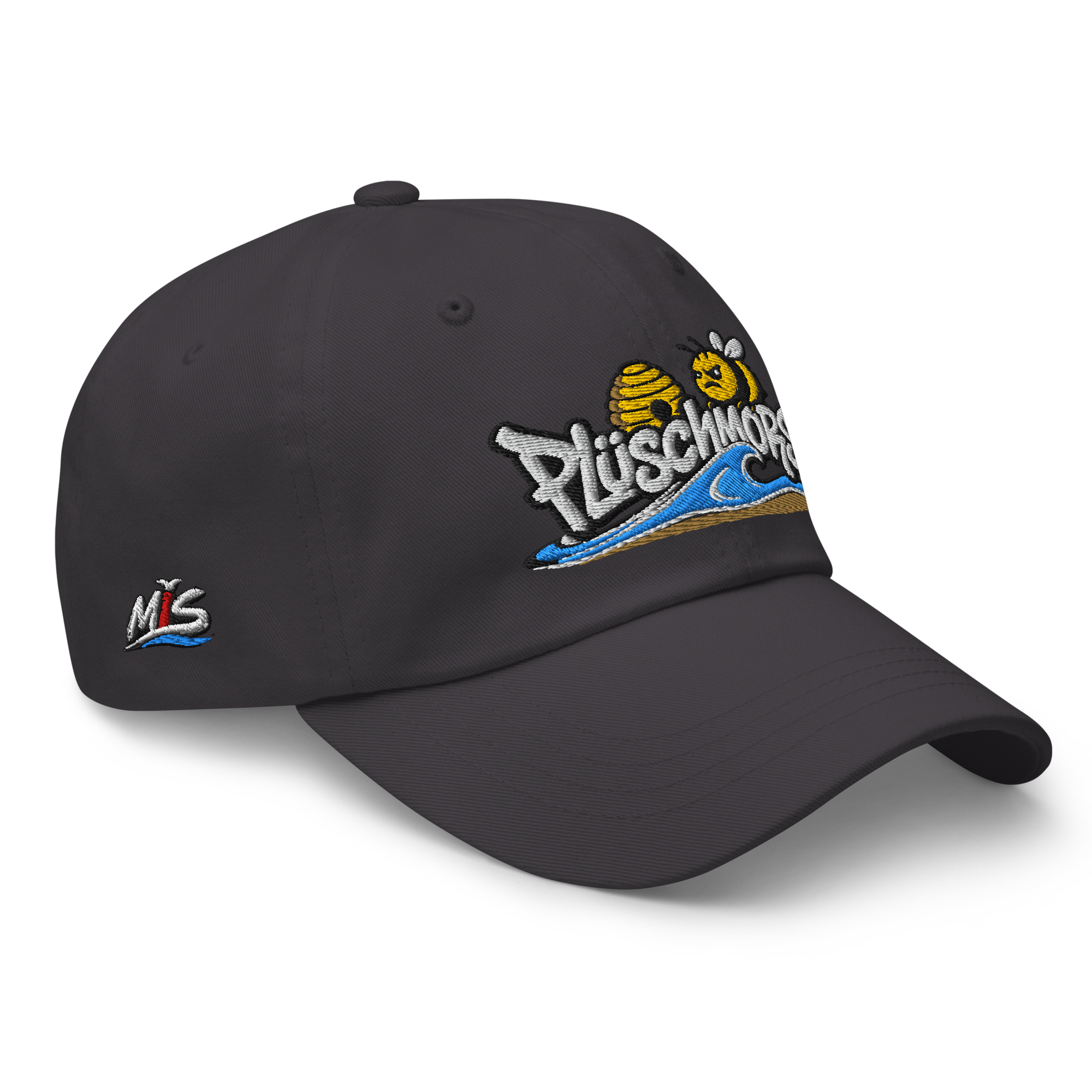 Dad hat "Plüschmors" gestickt
