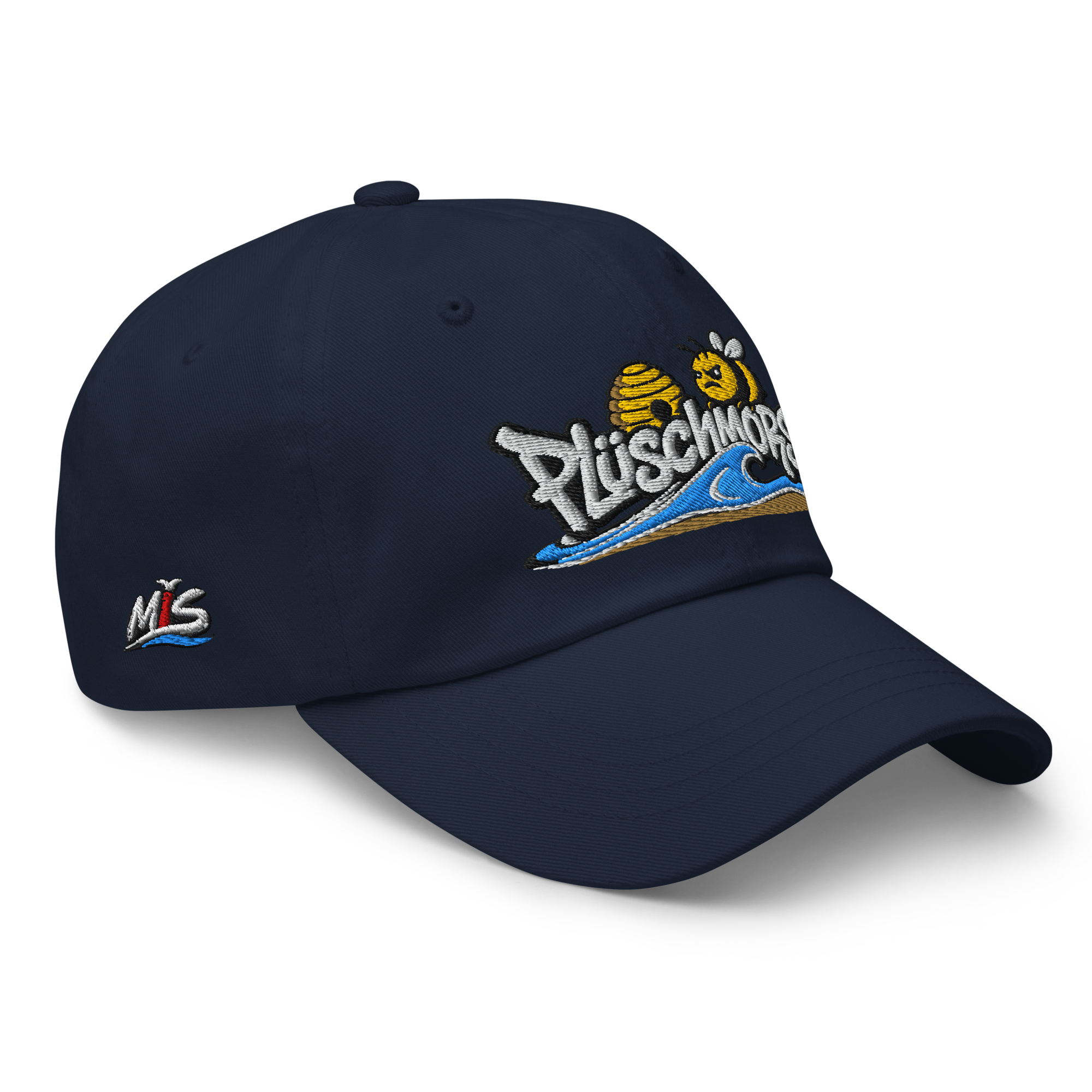 Dad hat "Plüschmors" gestickt