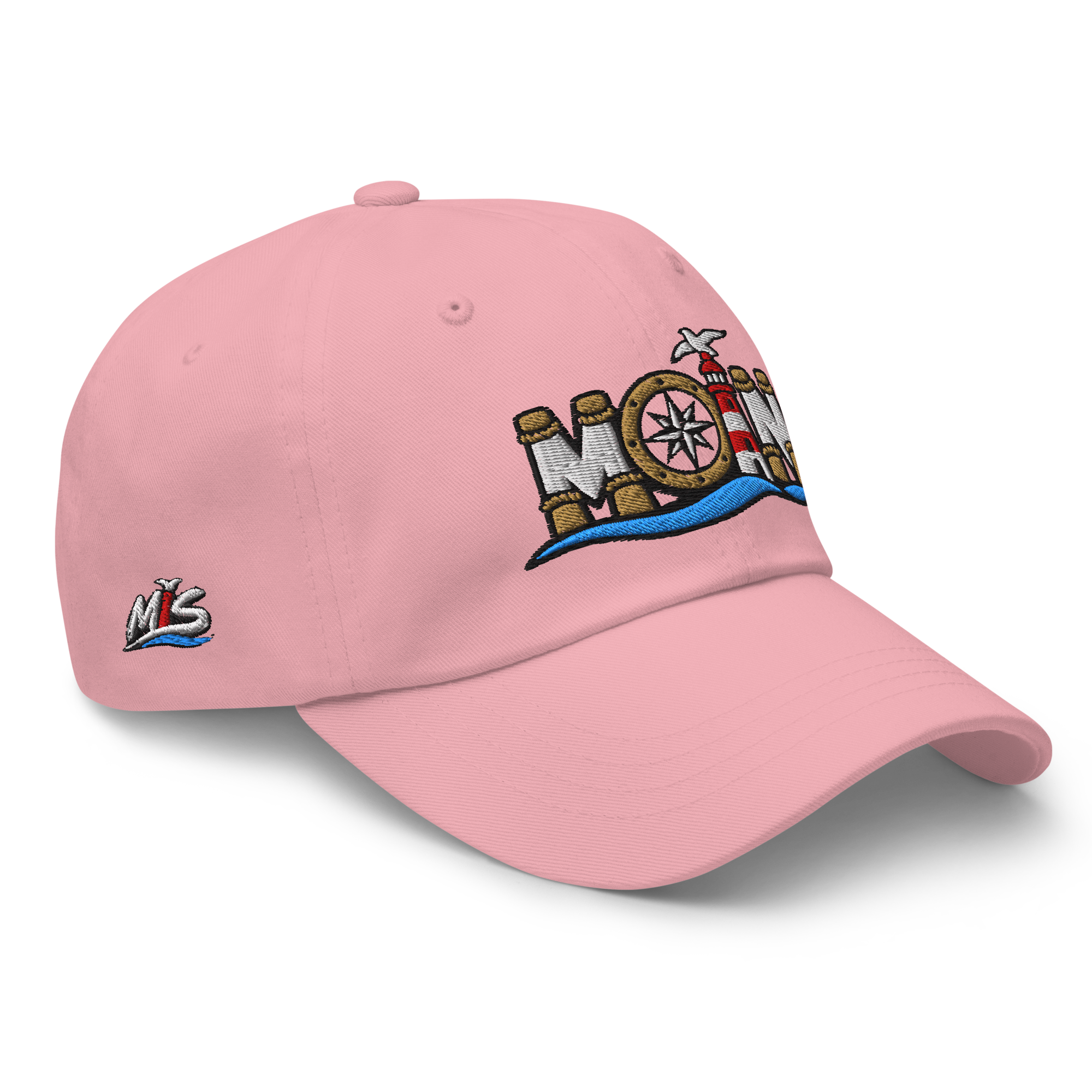 Dad hat "Moin" gestickt