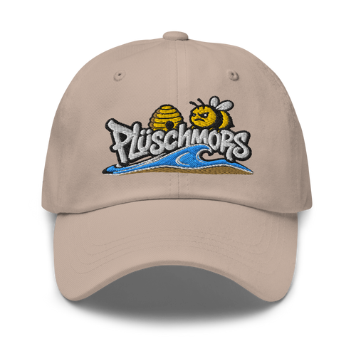 Dad hat "Plüschmors" gestickt