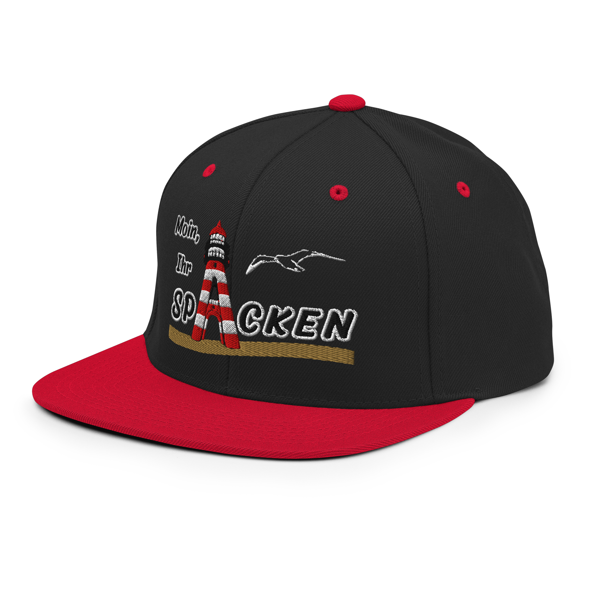 Snapback "Moin Ihr Spacken" HELL gestickt