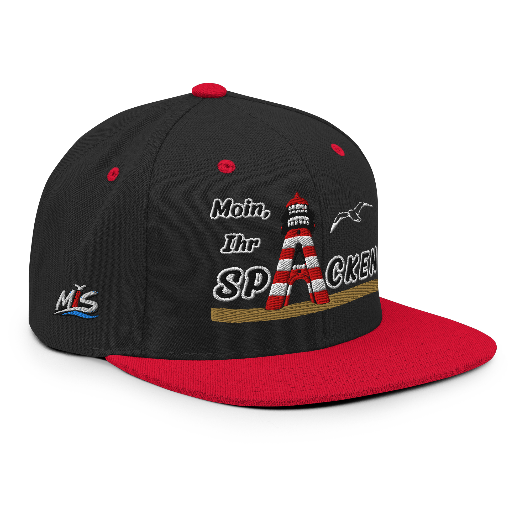Snapback "Moin Ihr Spacken" HELL gestickt