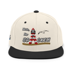 Snapback "Moin Ihr Spacken" DUNKEL gestickt