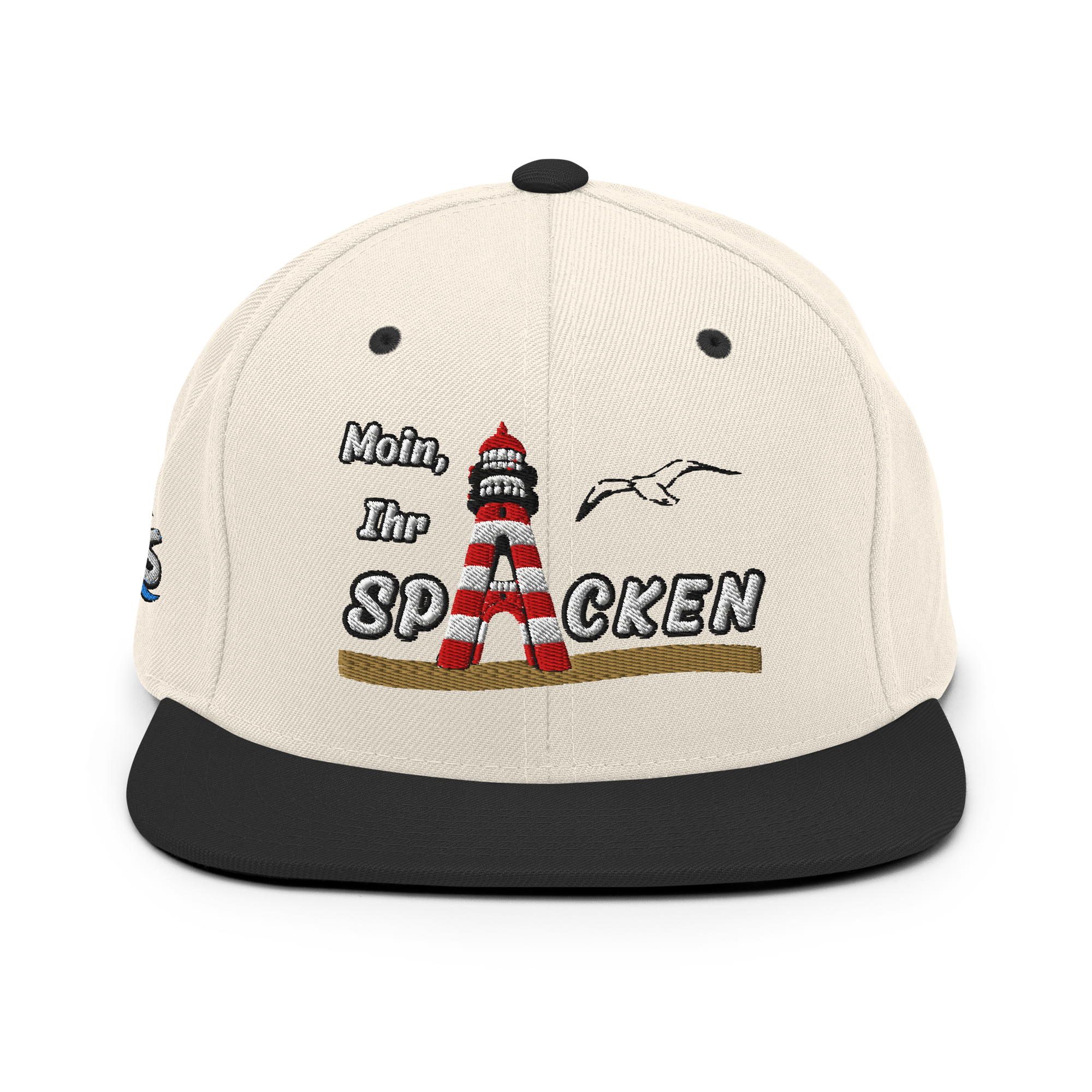 Snapback "Moin Ihr Spacken" DUNKEL gestickt