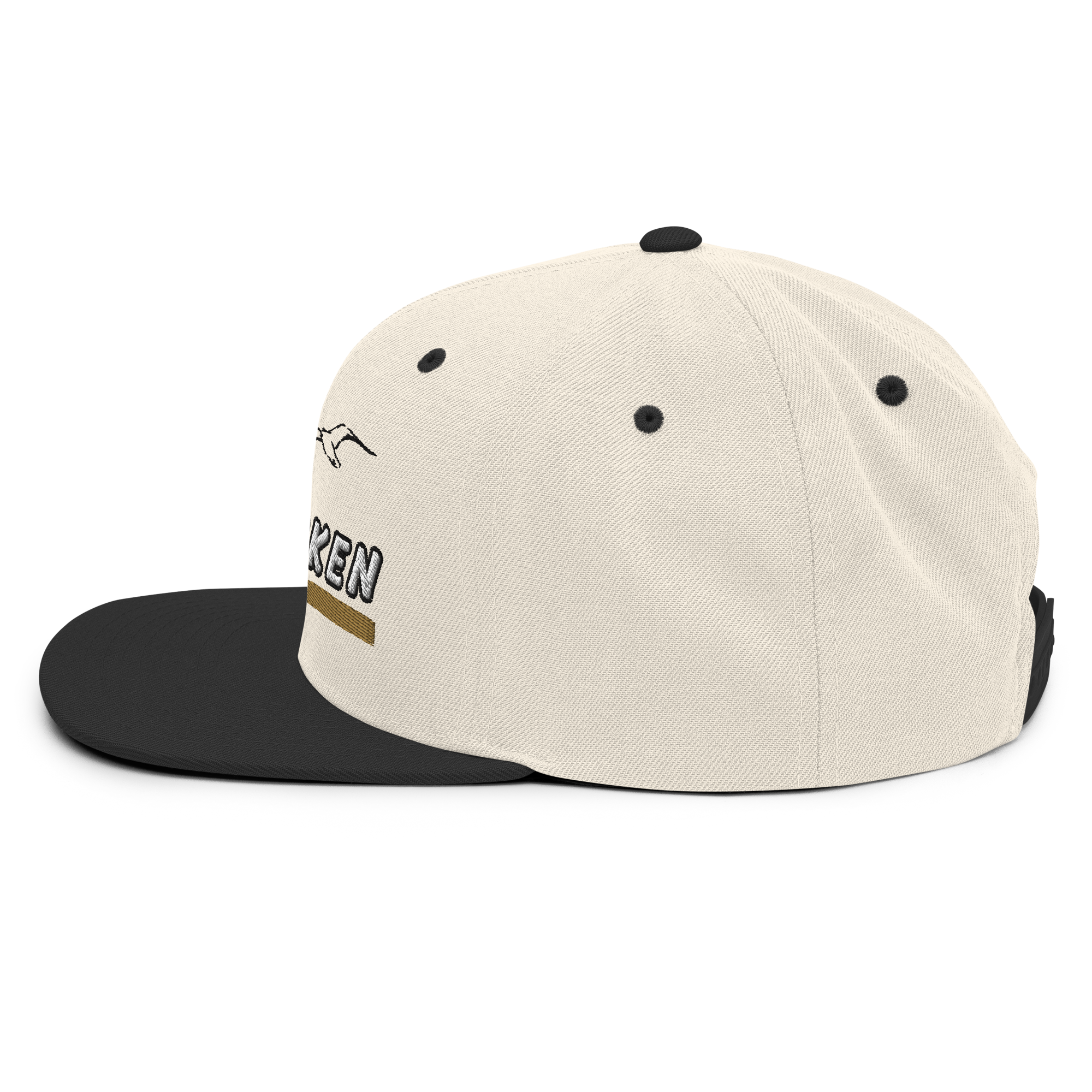 Snapback "Moin Ihr Spacken" DUNKEL gestickt
