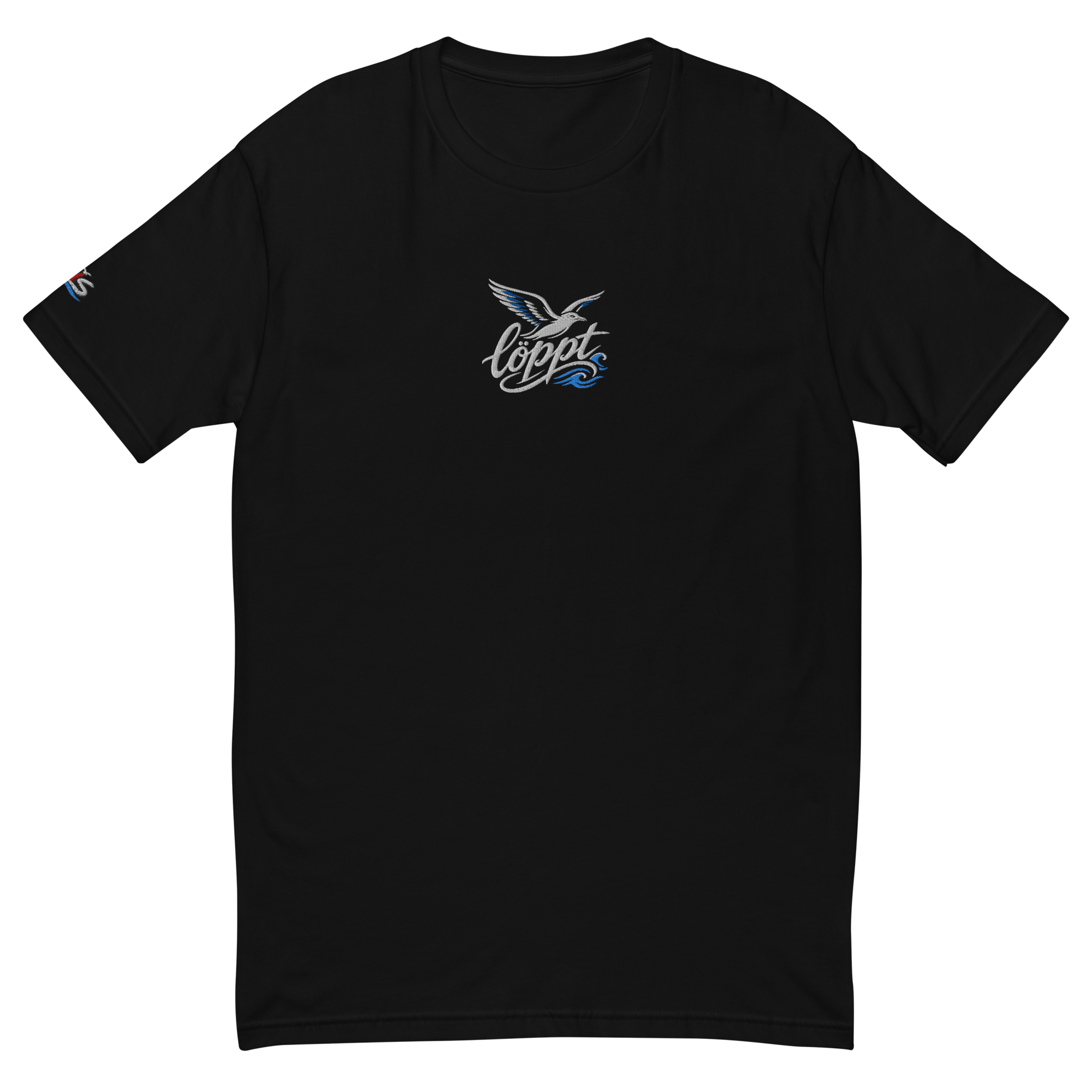 Men´s T-shirt enganliegend "löppt" gestickt
