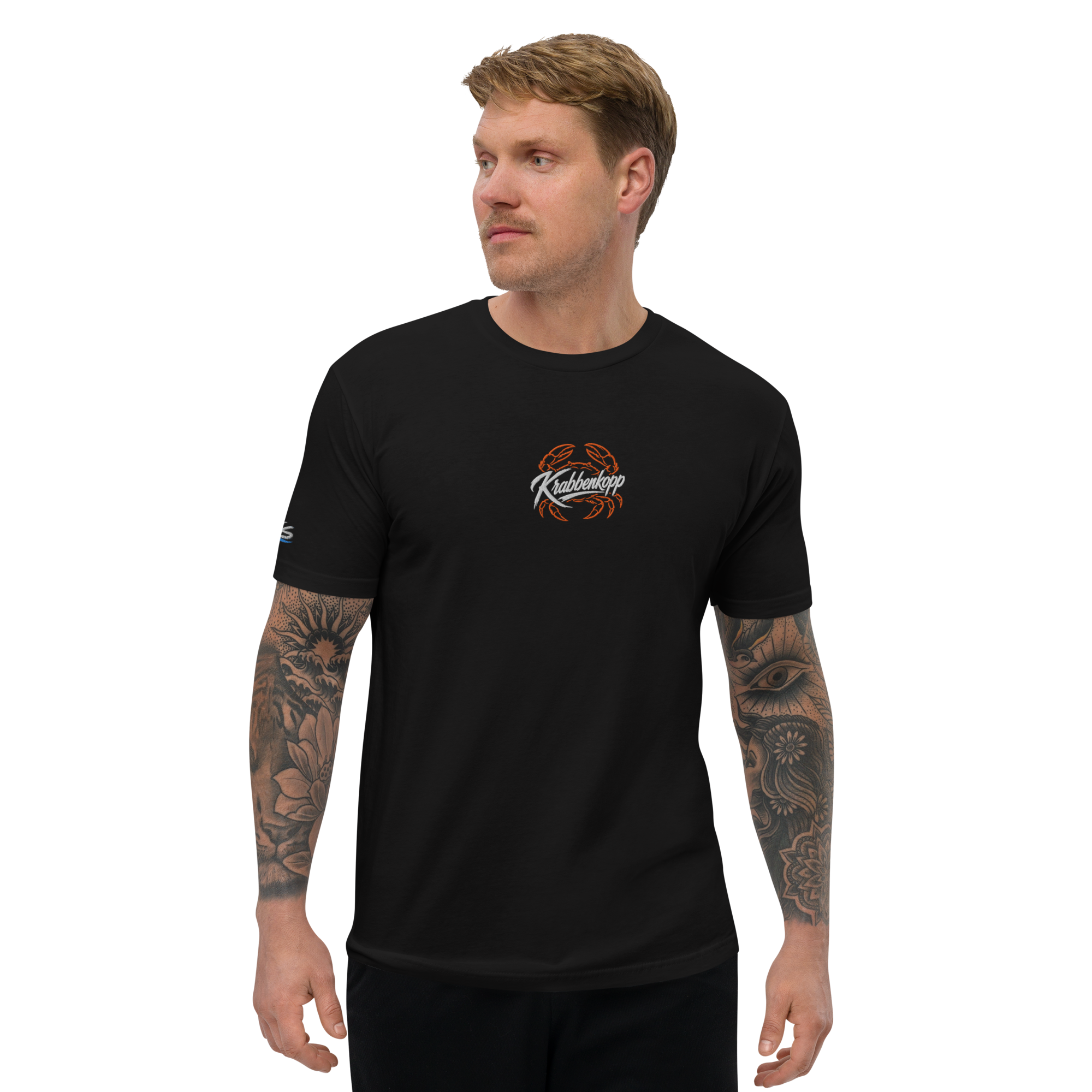 Men´s T-shirt enganliegend "Krabbenkopp" gestickt