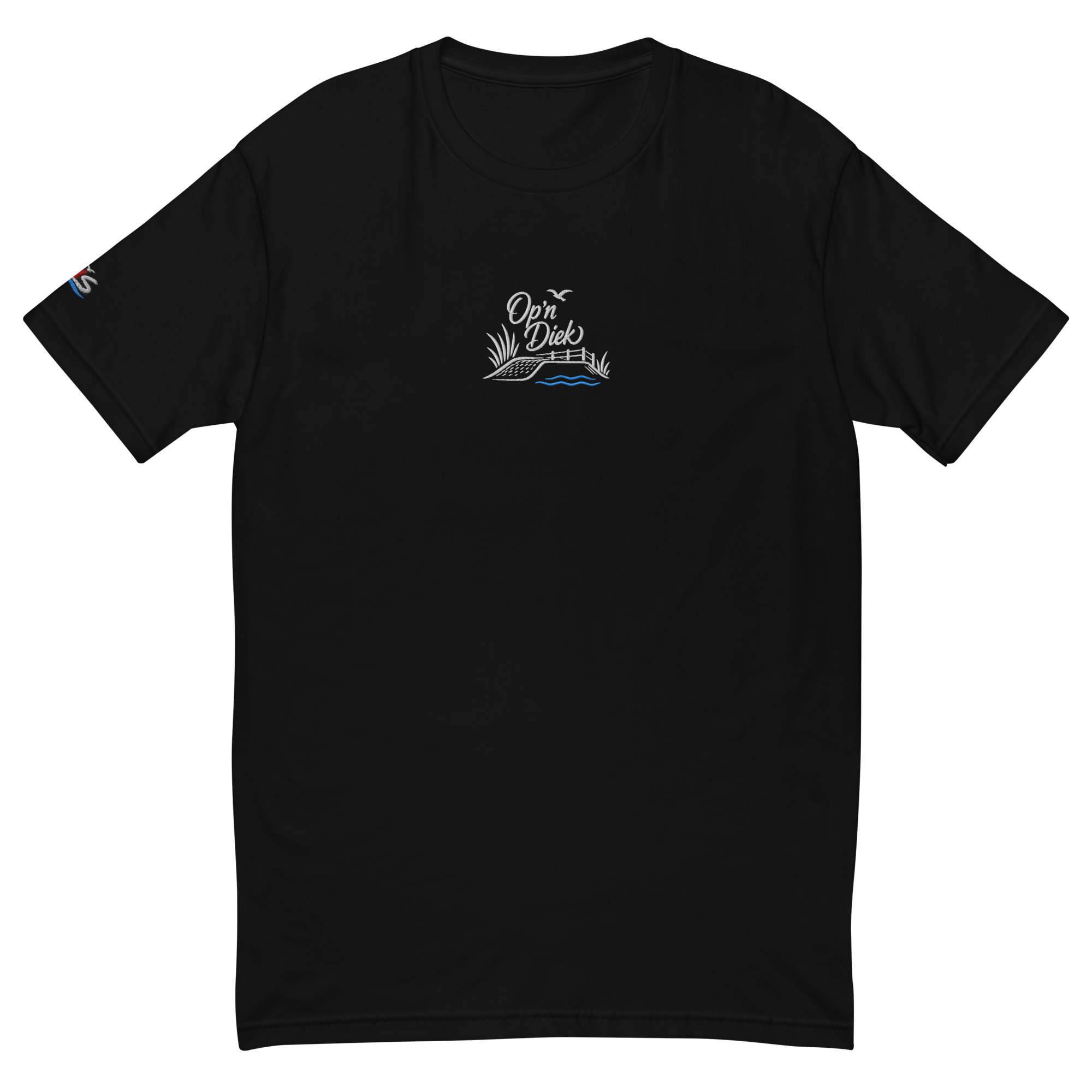 Men´s T-shirt enganliegend "Op´n Diek" gestickt