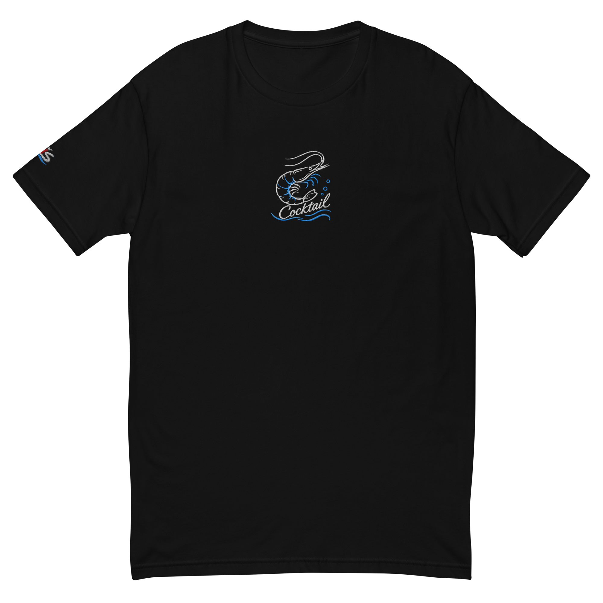 Men´s T-shirt enganliegend "Scrimp-Cocktail" gestickt