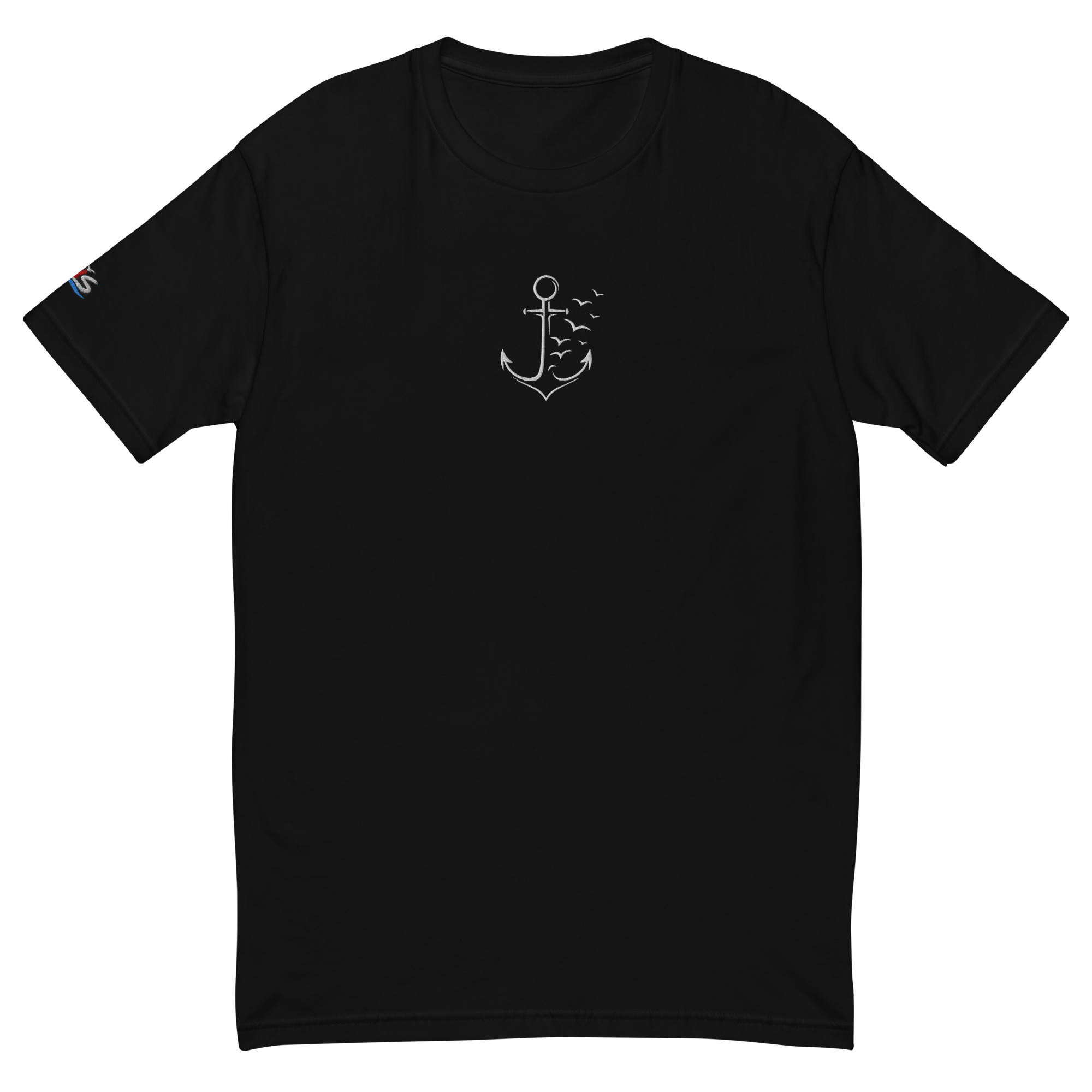 Men´s T-shirt enganliegend "Möwenanker" gestickt