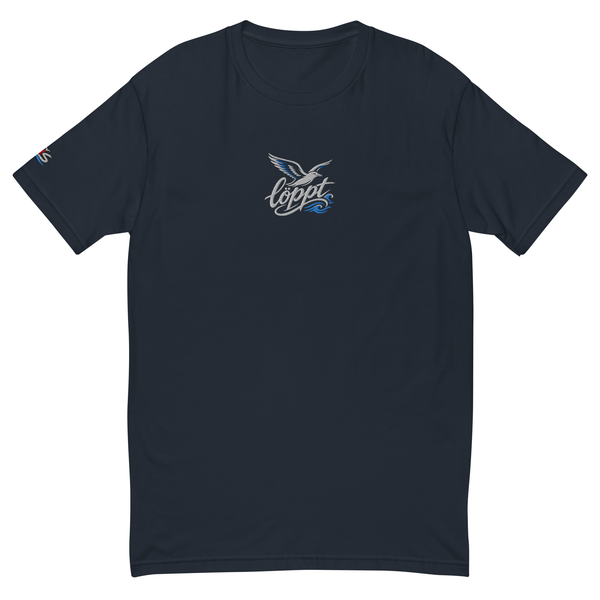 Men´s T-shirt enganliegend "löppt" gestickt
