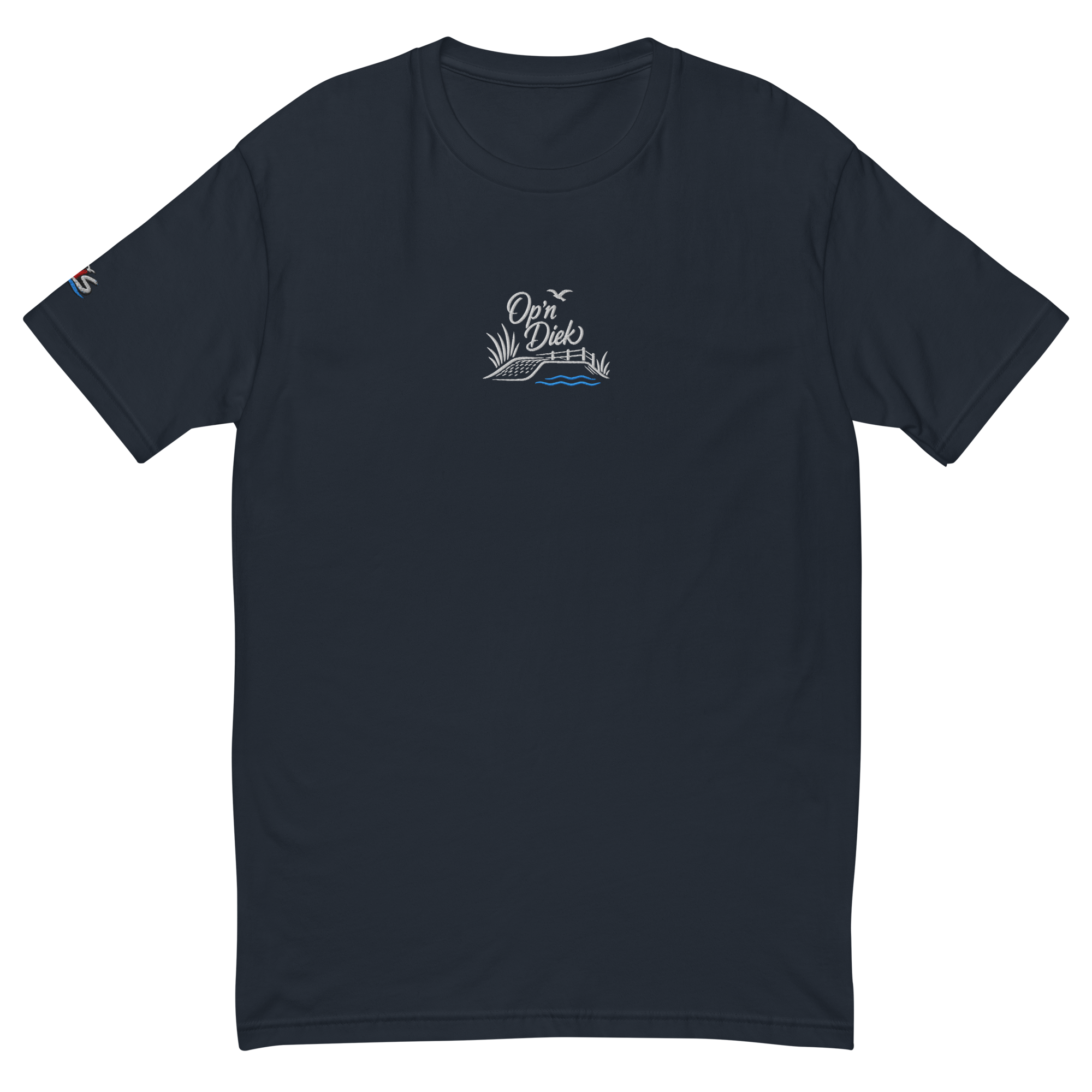 Men´s T-shirt enganliegend "Op´n Diek" gestickt