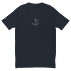 Men´s T-shirt enganliegend "Möwenanker" gestickt