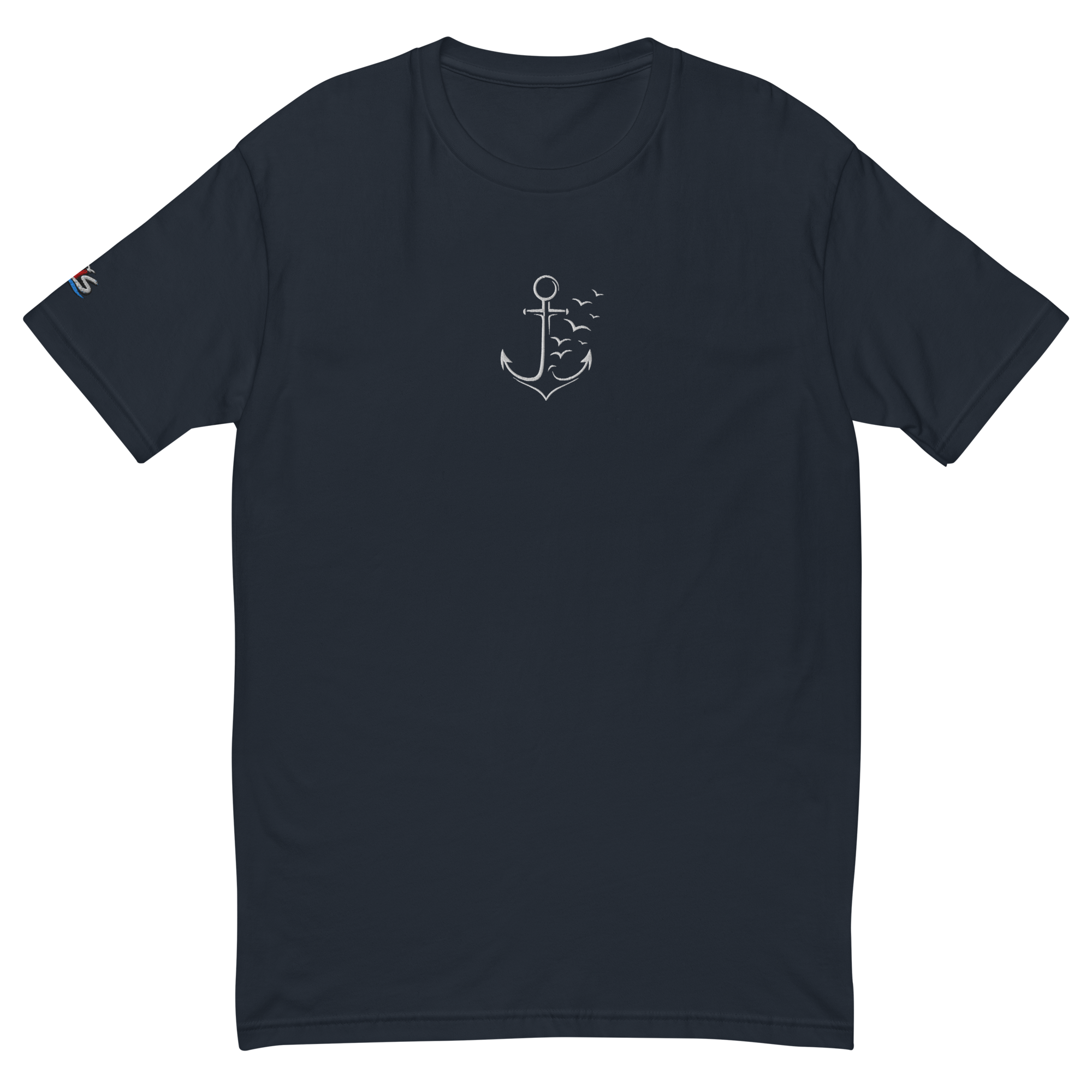 Men´s T-shirt enganliegend "Möwenanker" gestickt