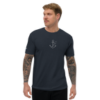 Men´s T-shirt enganliegend "Möwenanker" gestickt