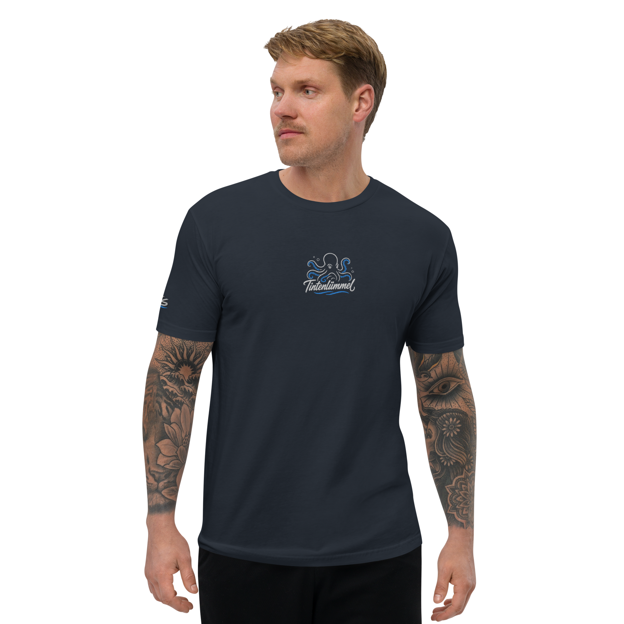 Men´s T-shirt enganliegend "Tintenlümmel" gestickt