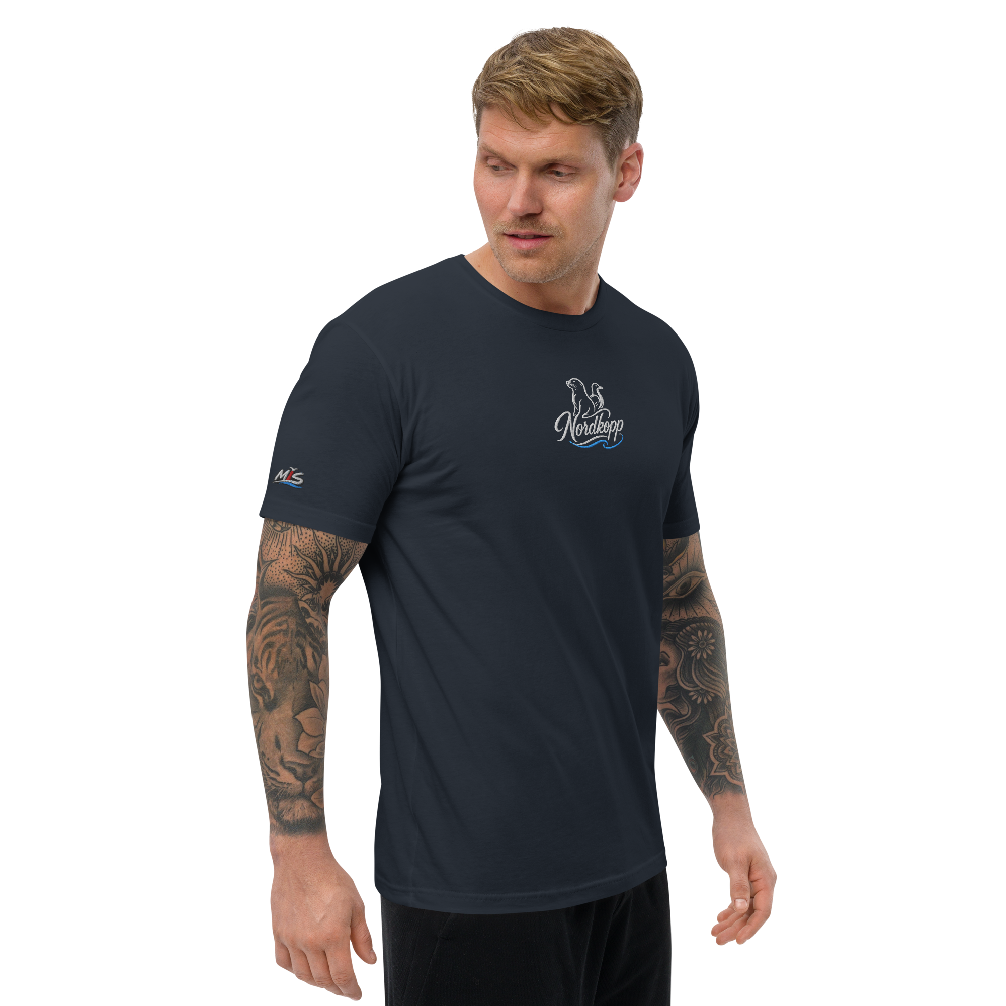 Men´s T-shirt enganliegend "Nordkopp" gestickt