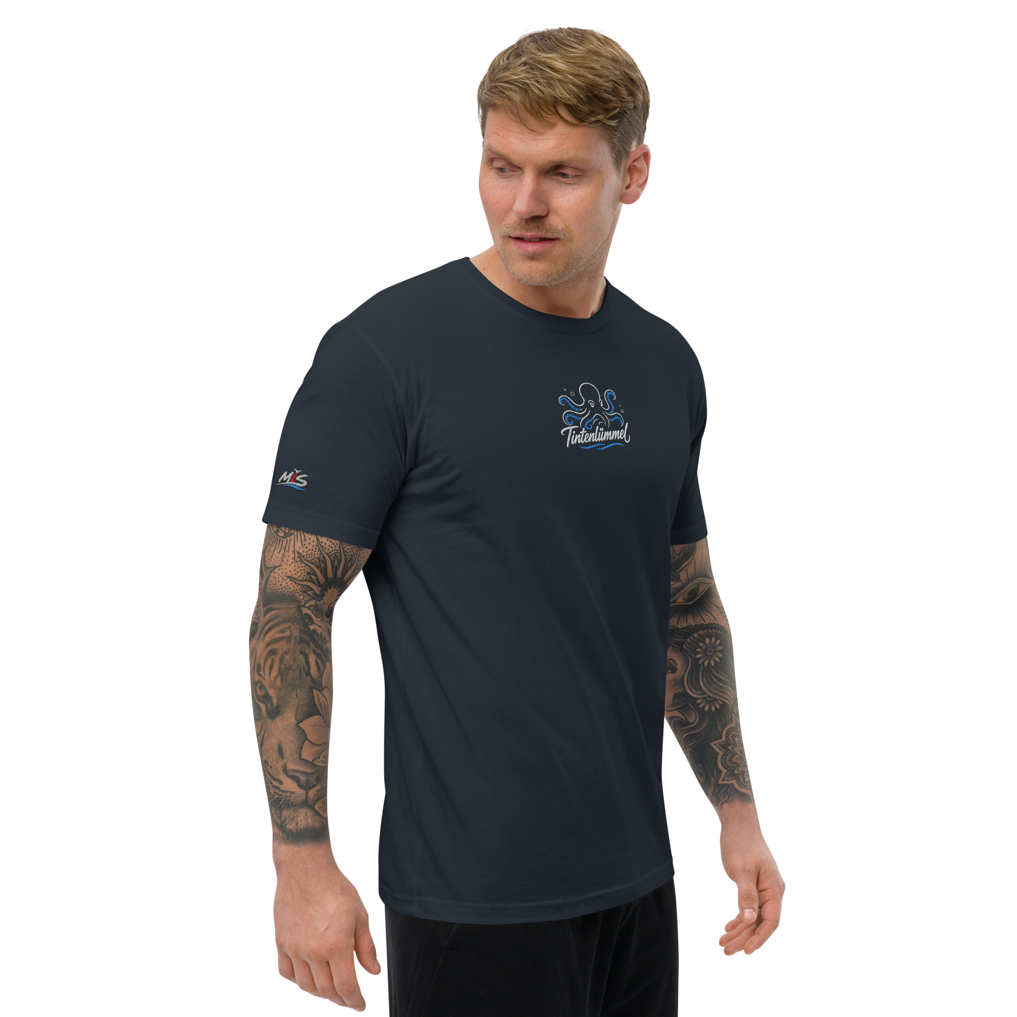 Men´s T-shirt enganliegend "Tintenlümmel" gestickt