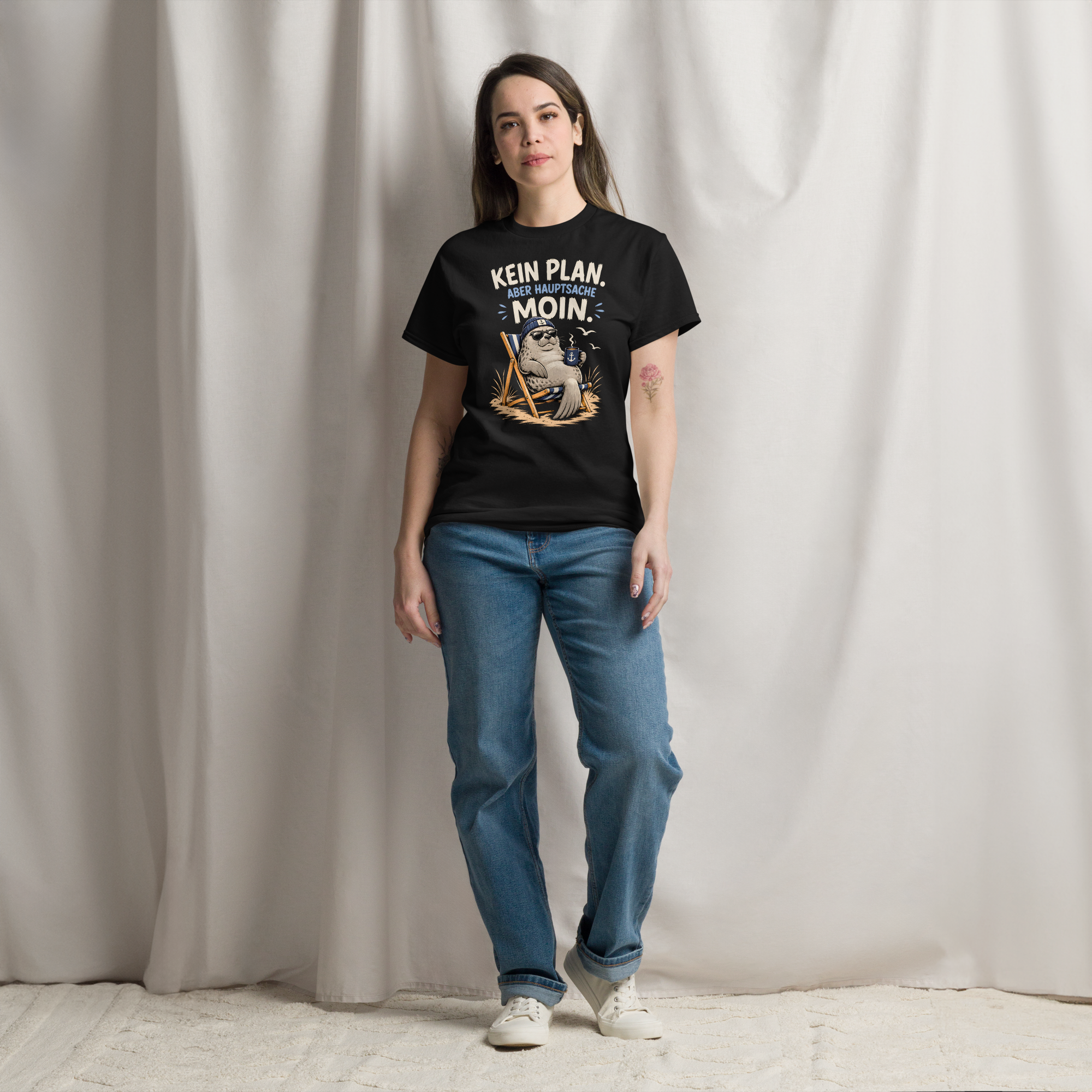 Unisex "Kein Plan, aber Moin" print