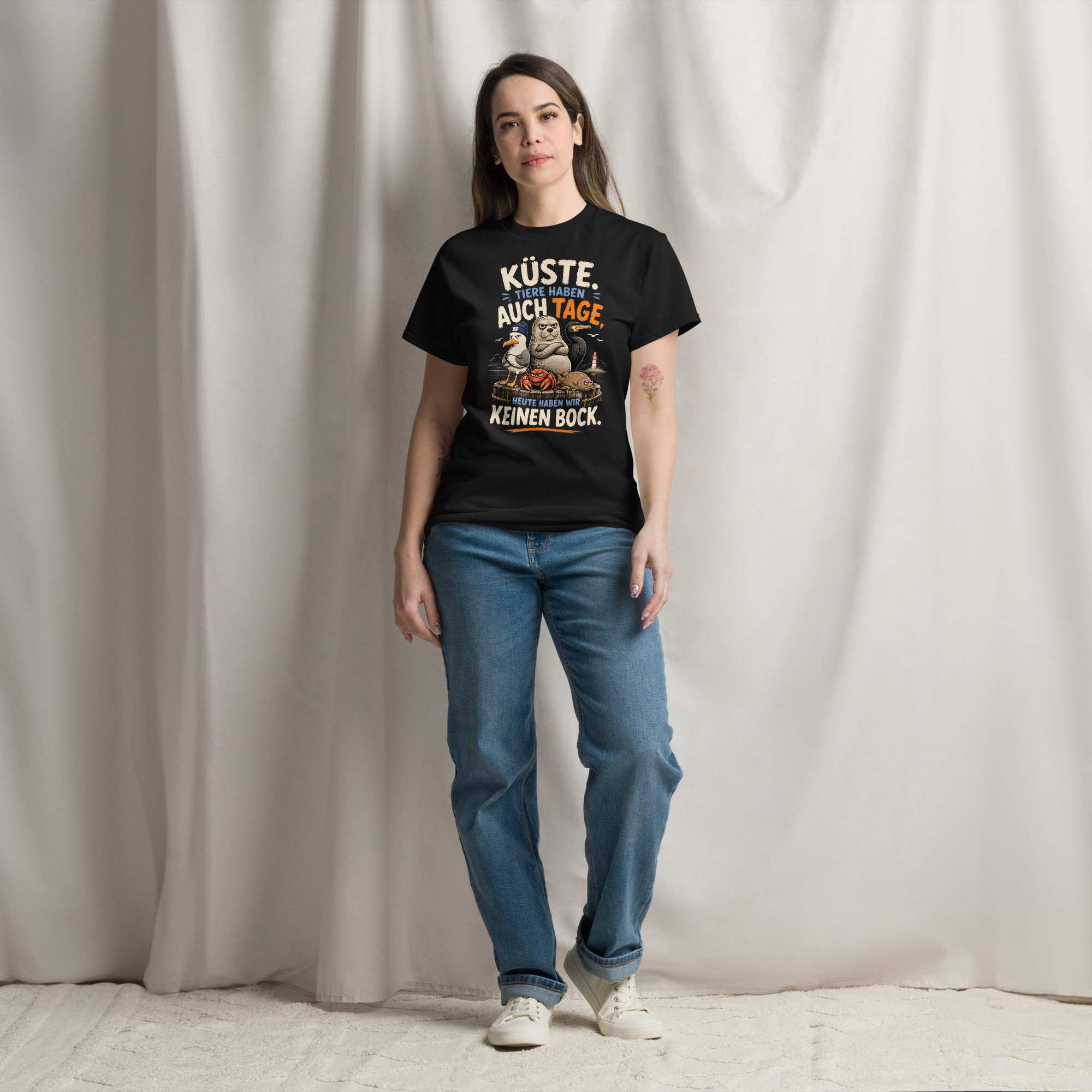 Unisex "Küstentiere haben auch ihre Tage" print