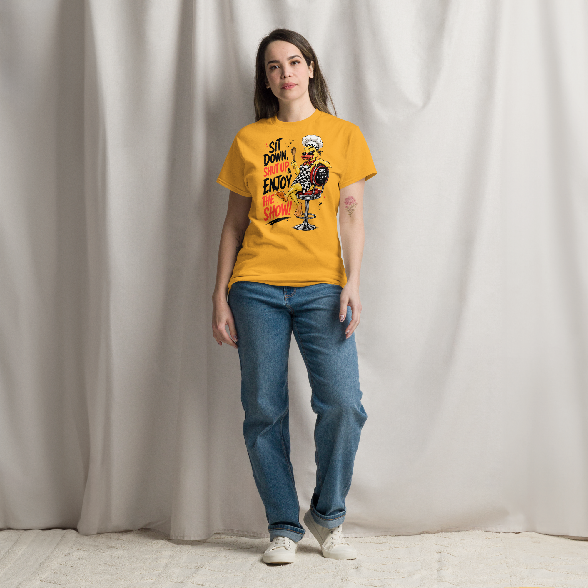 Unisex T-Shirt "Sit down, shut up..." gedruckt