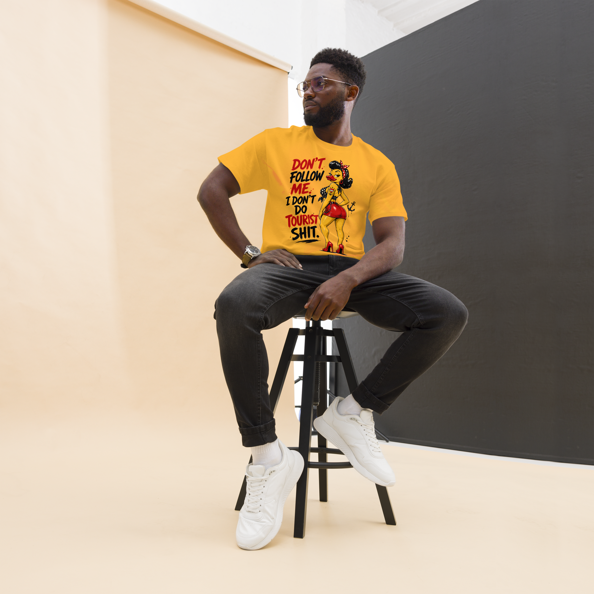 Unisex T-Shirt "Don't follow me..." gedruckt