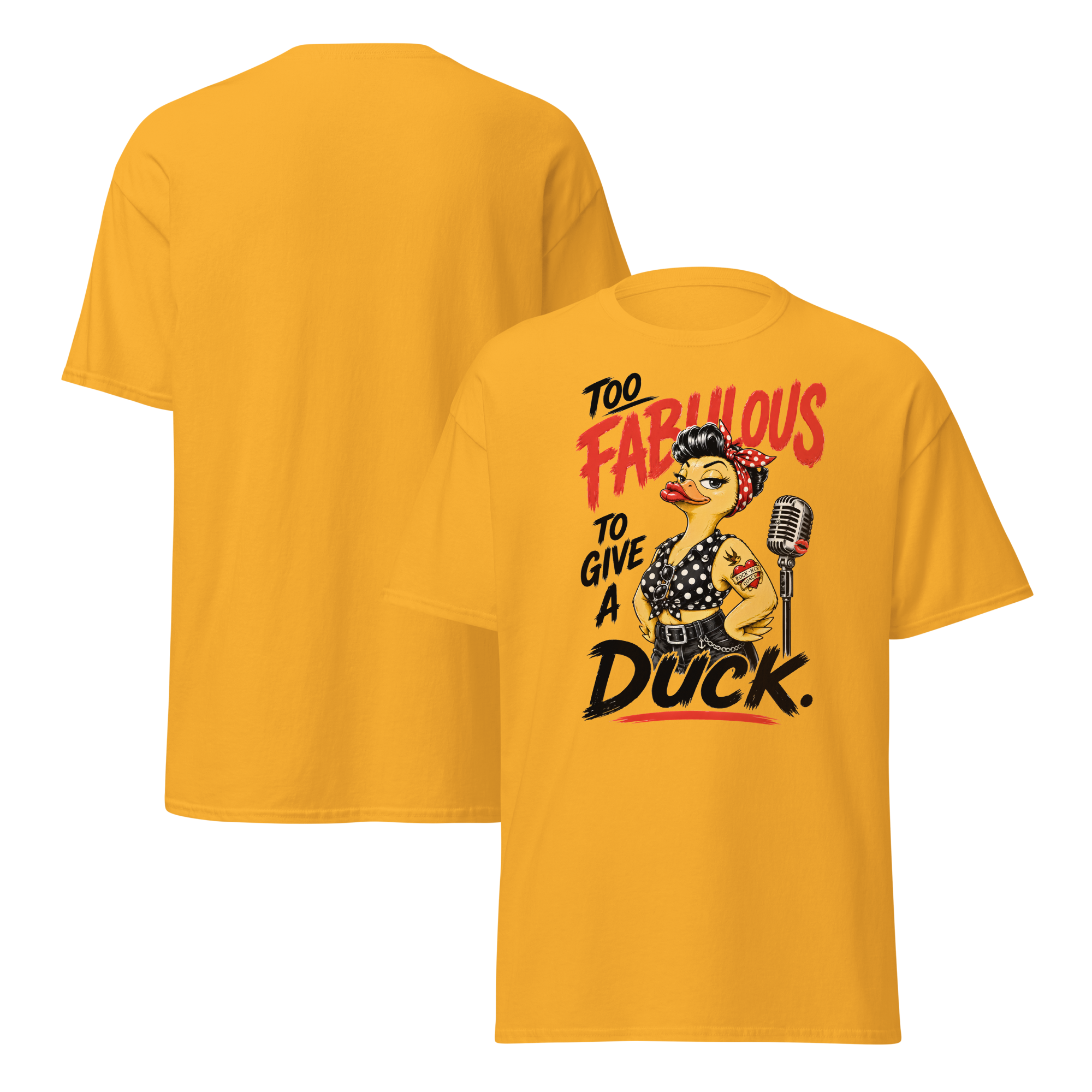 Unisex T-Shirt "too fabulous..." gedruckt