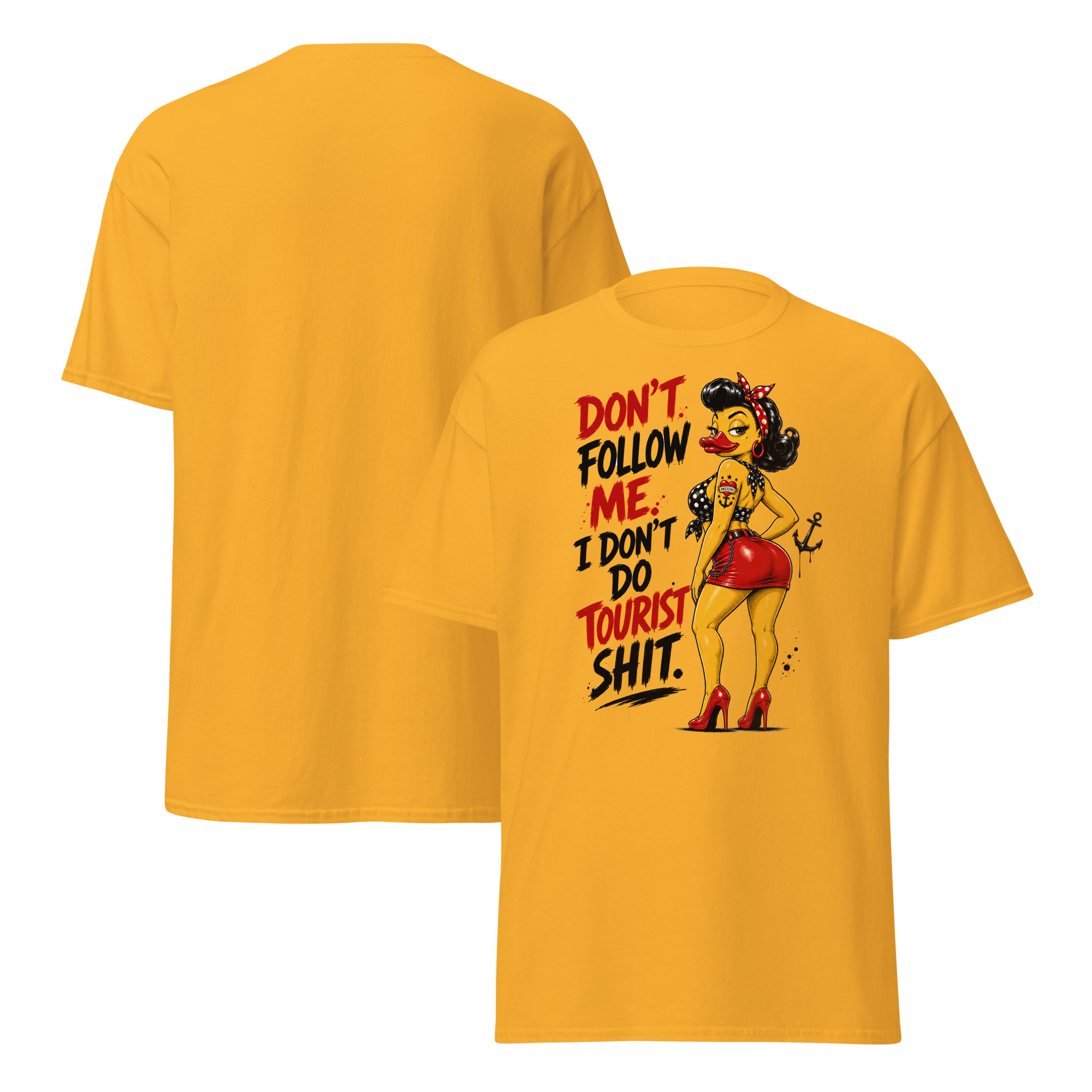Unisex T-Shirt "Don't follow me..." gedruckt