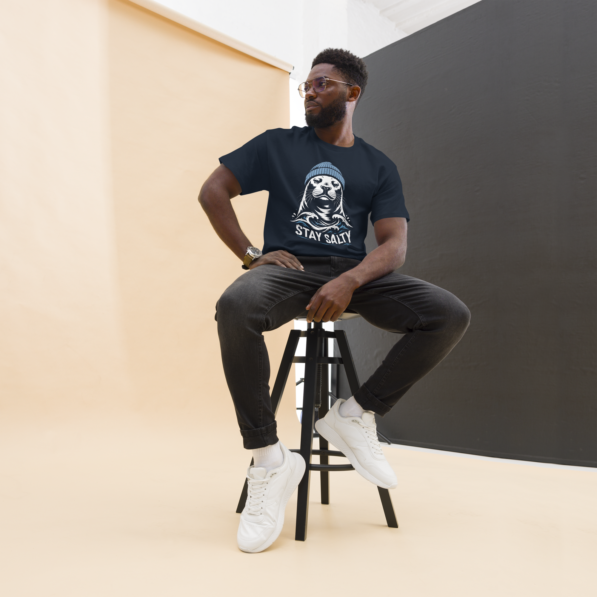 Unisex "stay salty" print