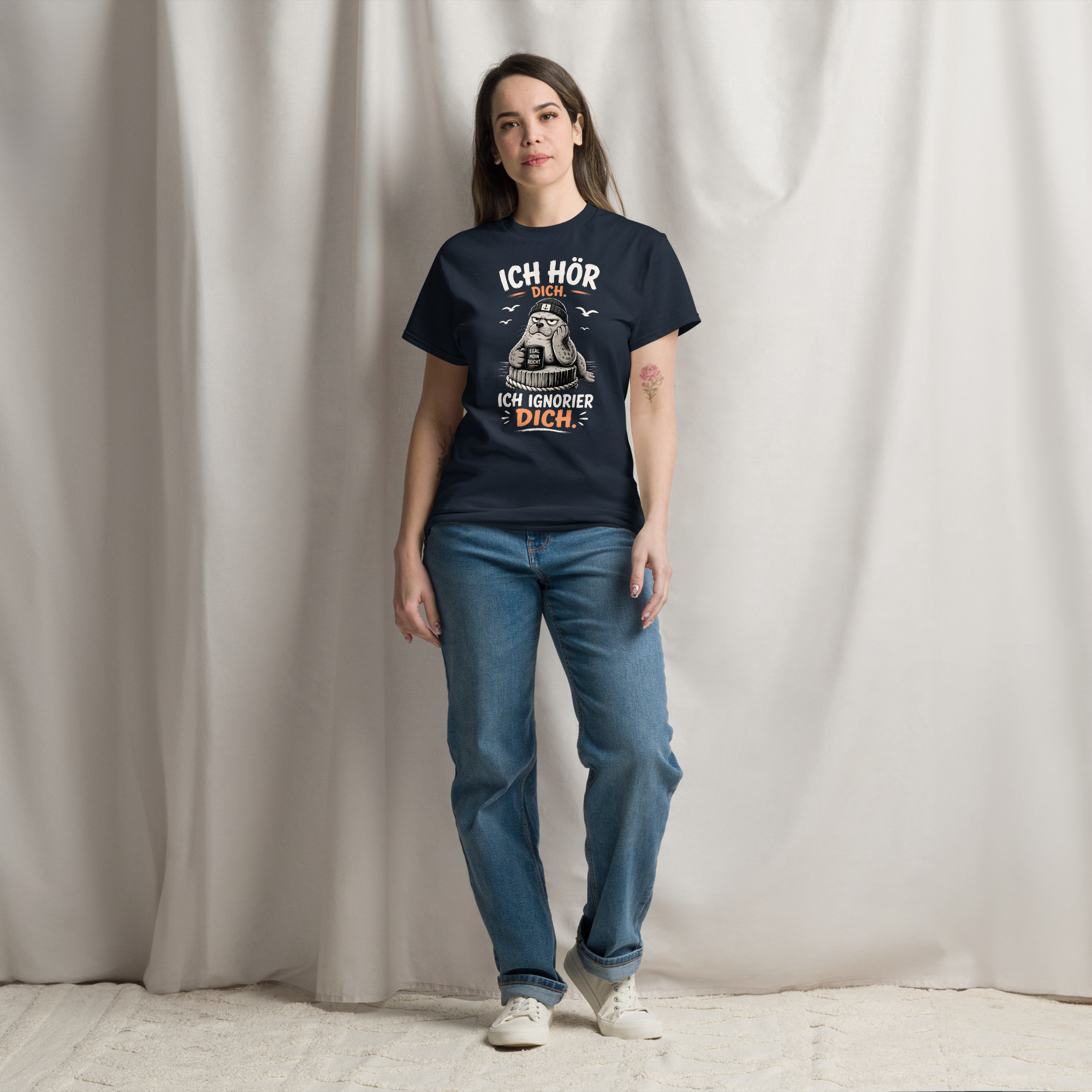 Unisex "Ich hör dich, ich ignorier dich" print