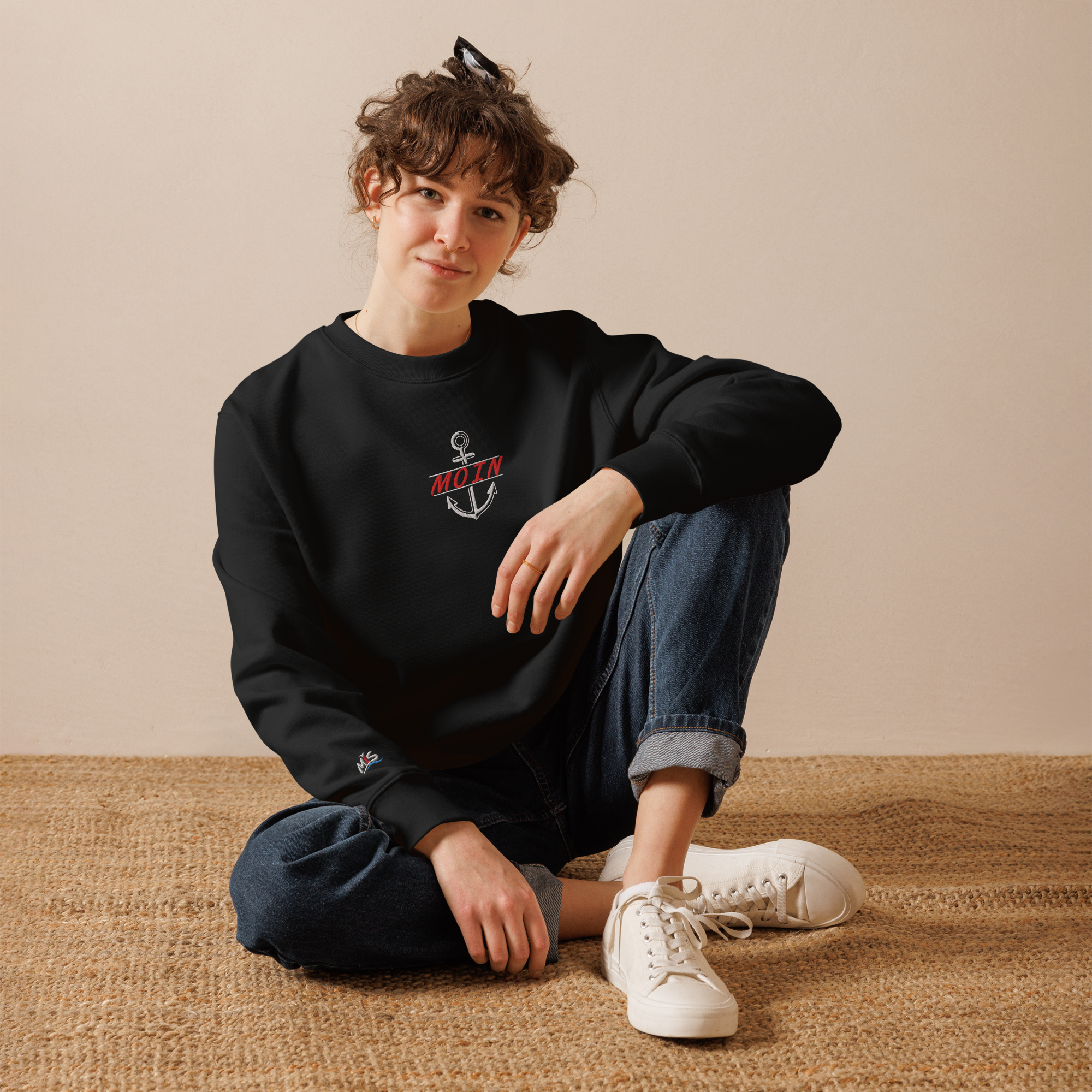Sweatshirt "Moin im Anker R" gestickt