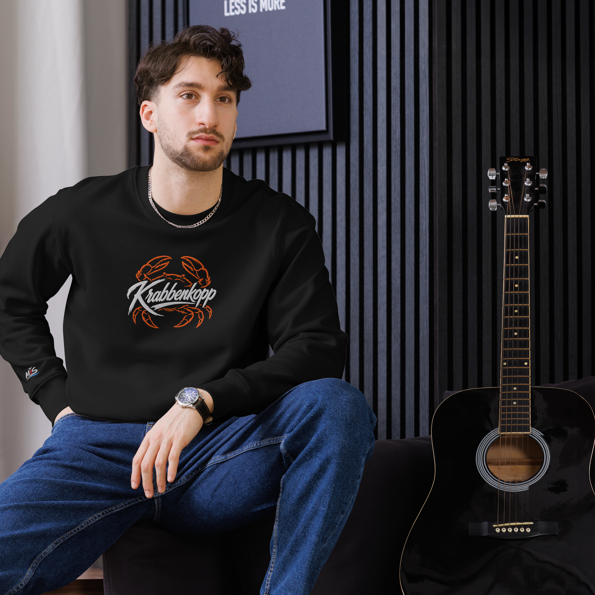 Sweatshirt "Krabbenkopp" gestickt