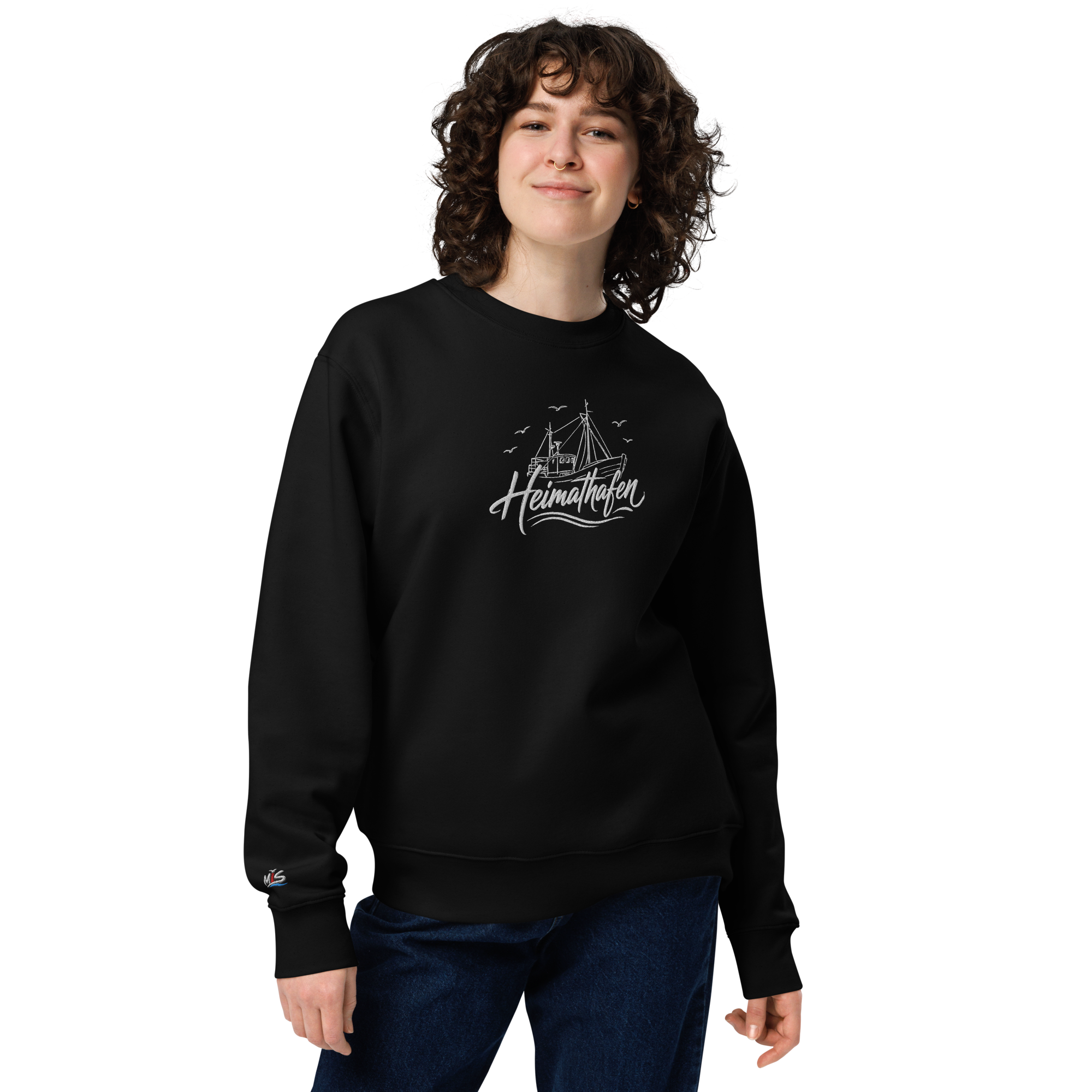Sweatshirt "Heimathafen" gestickt