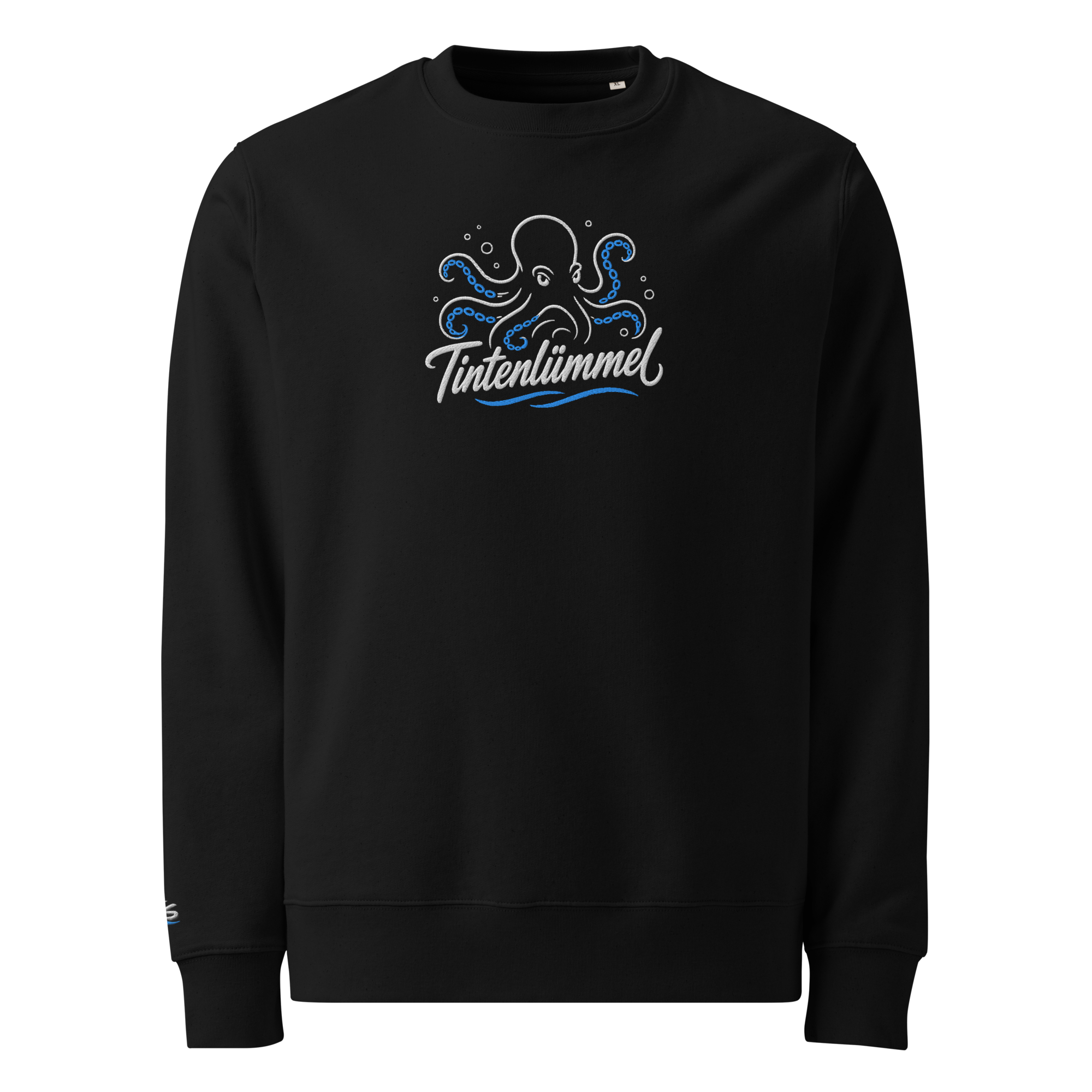 Sweatshirt "Tintenlümmel blau" gestickt