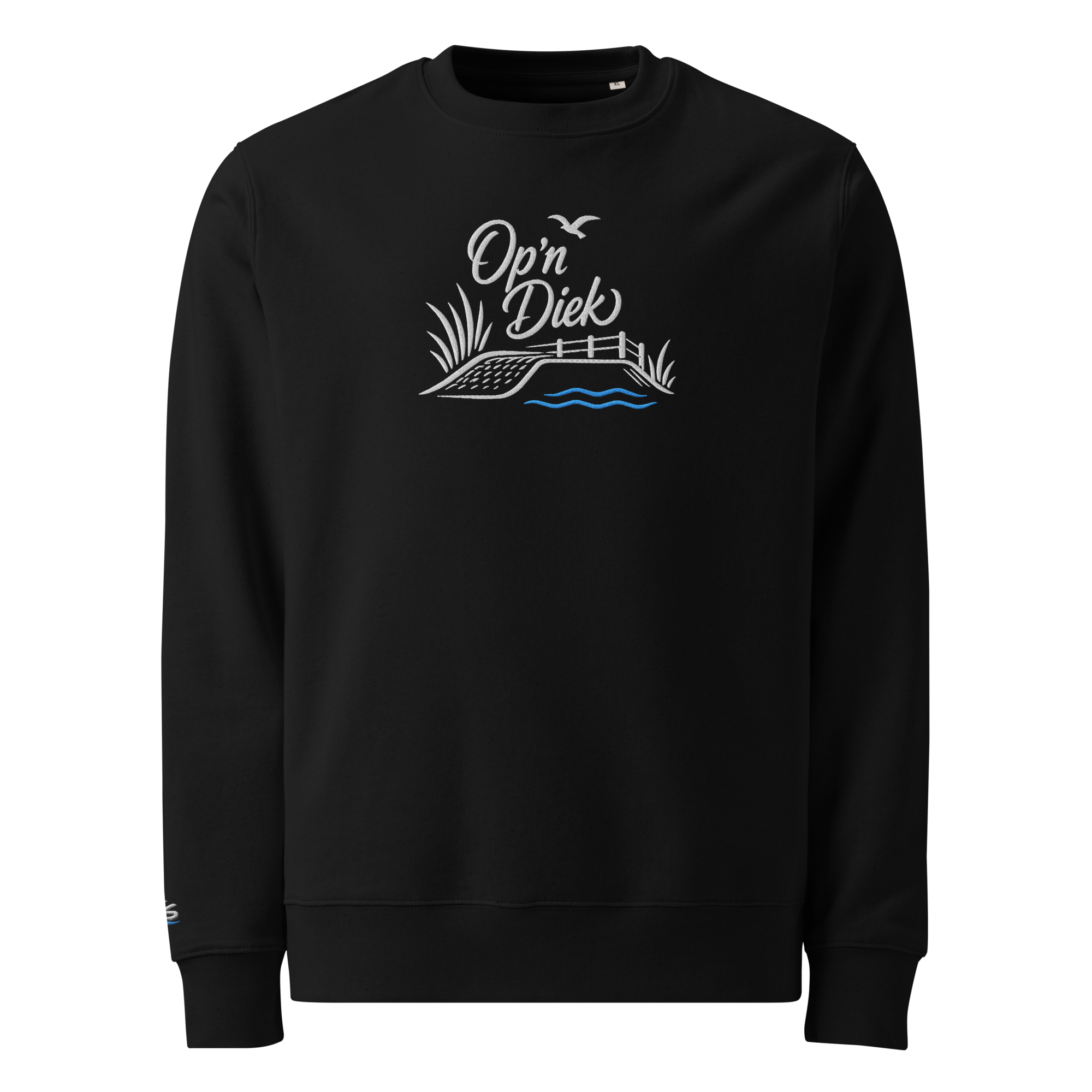 Sweatshirt "Op´n Diek" gestickt
