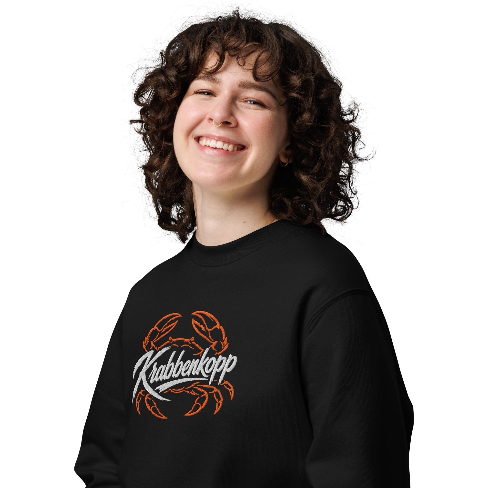 Sweatshirt "Krabbenkopp" gestickt