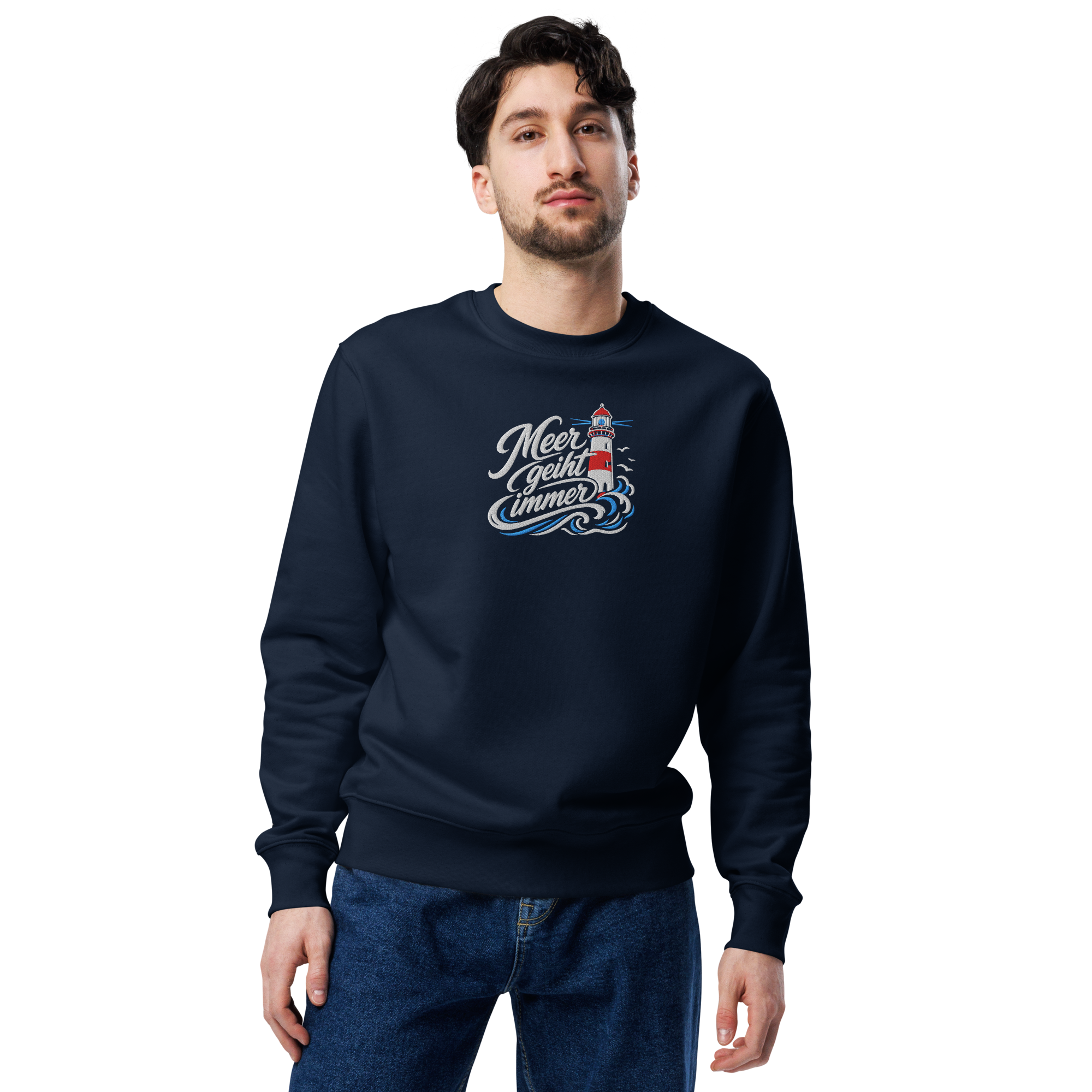 Sweatshirt "Meer geht immer" gestickt