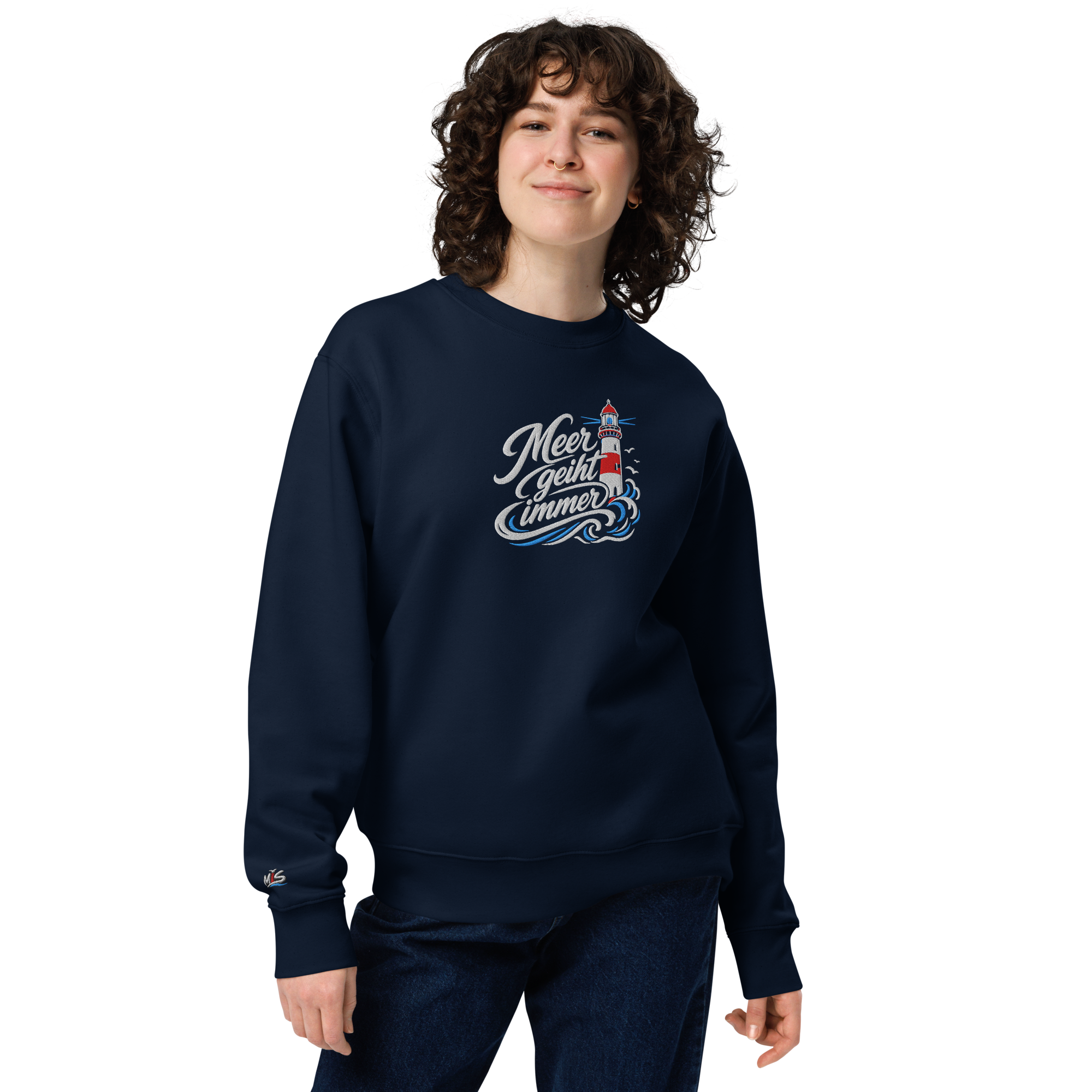 Sweatshirt "Meer geht immer" gestickt