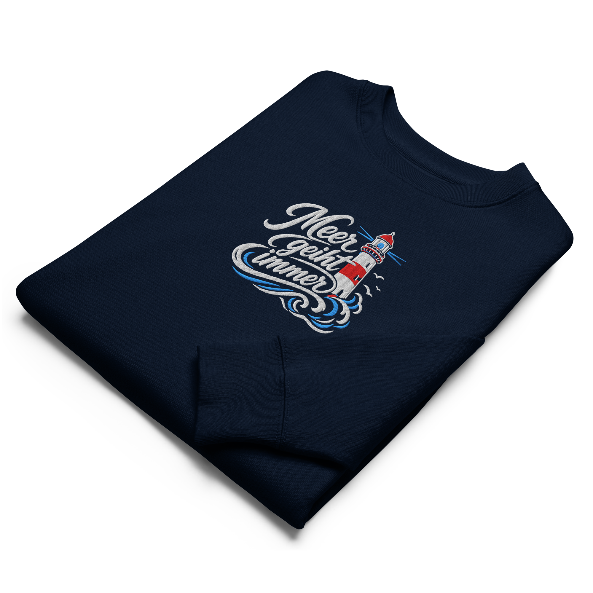 Sweatshirt "Meer geht immer" gestickt
