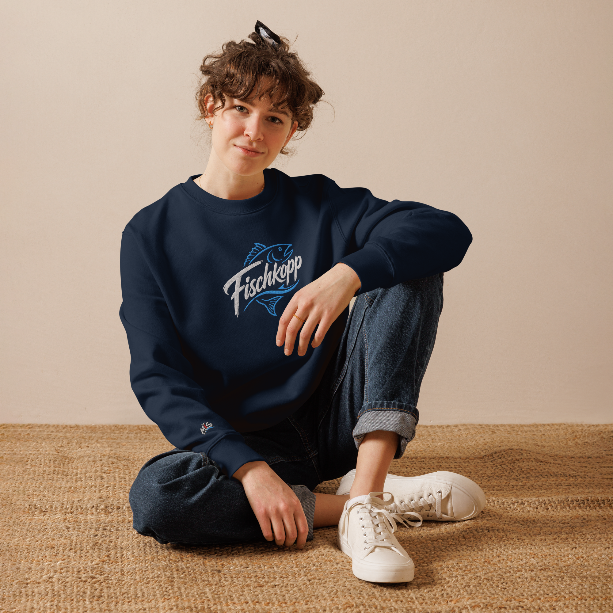 Sweatshirt "Fischkopp" gestickt