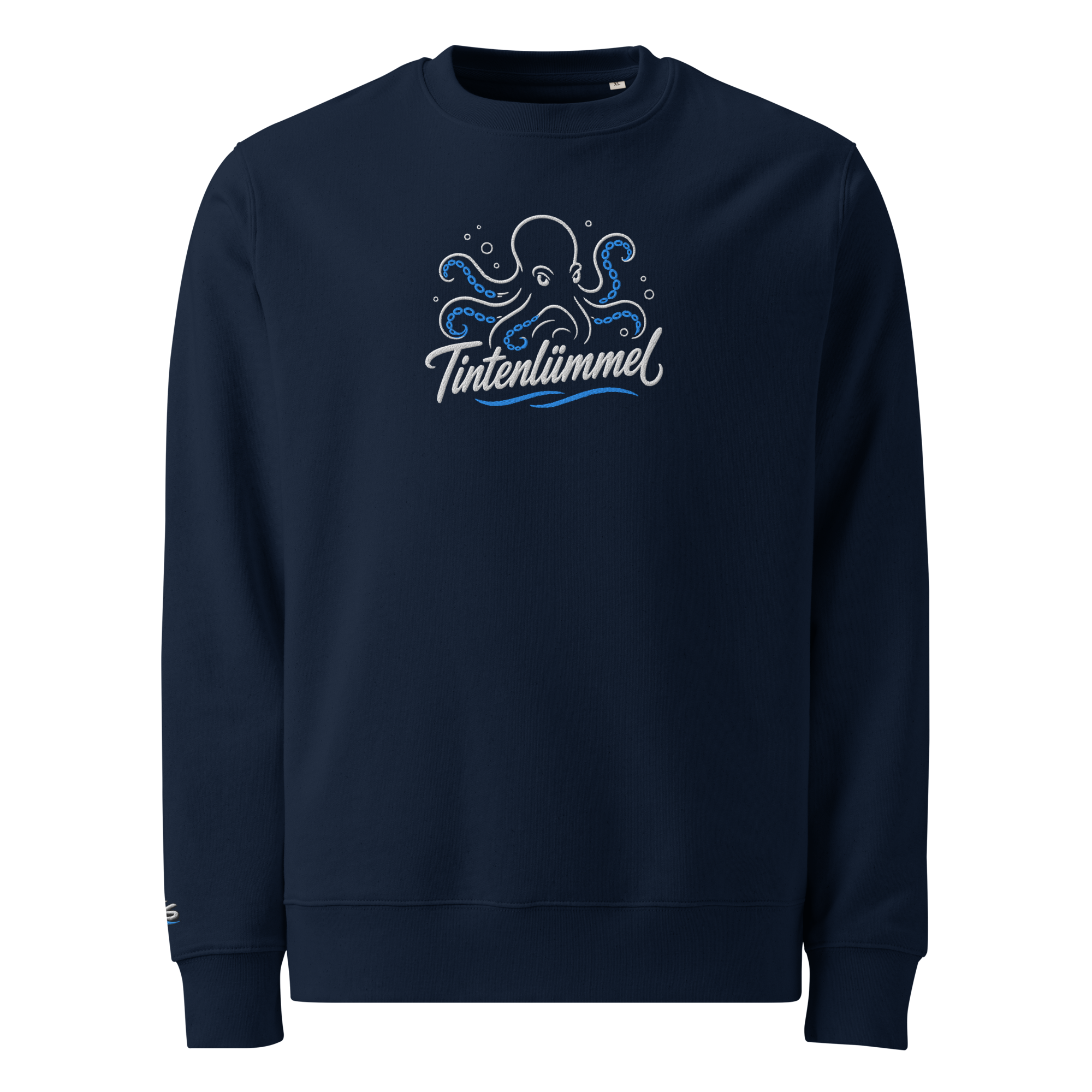 Sweatshirt "Tintenlümmel blau" gestickt