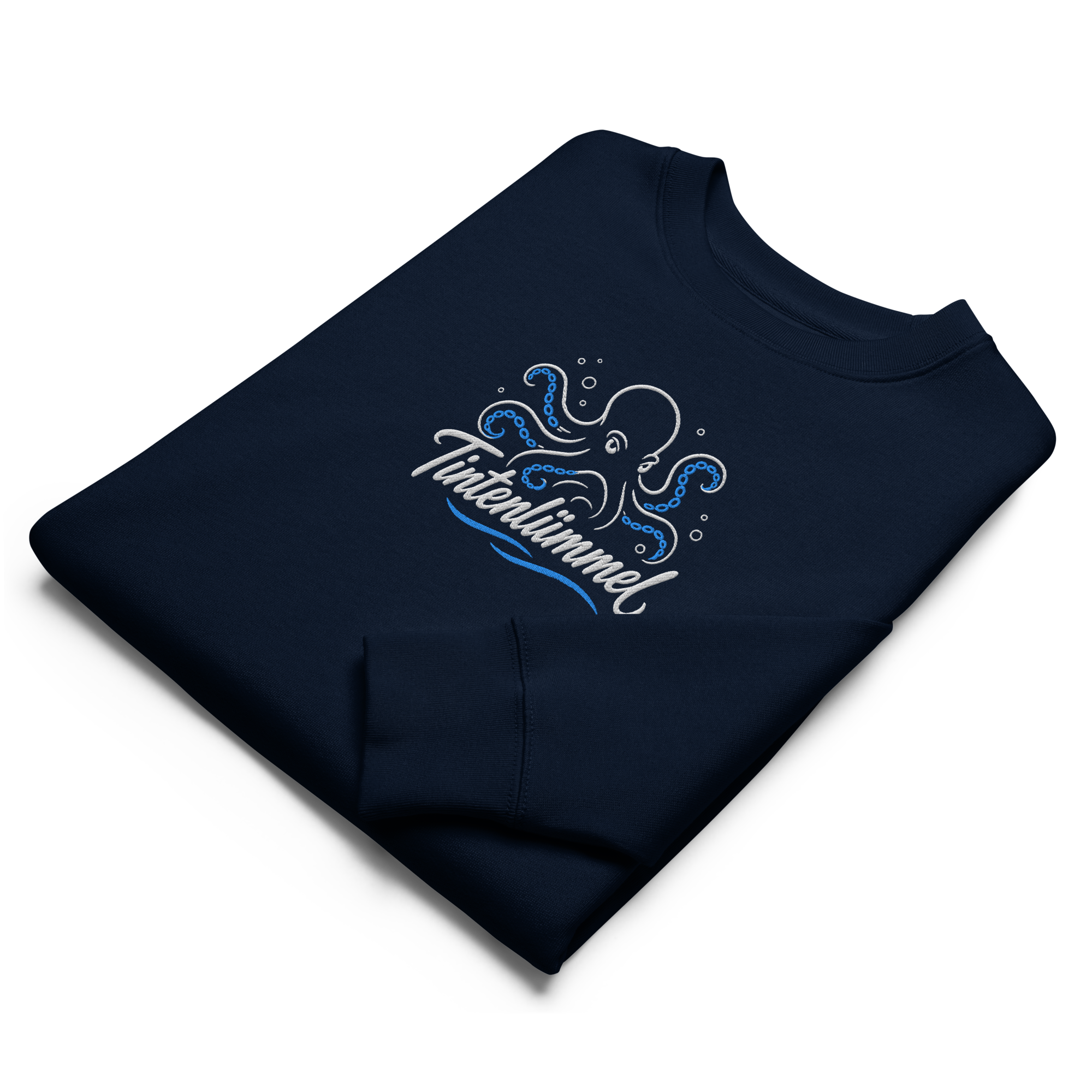 Sweatshirt "Tintenlümmel blau" gestickt