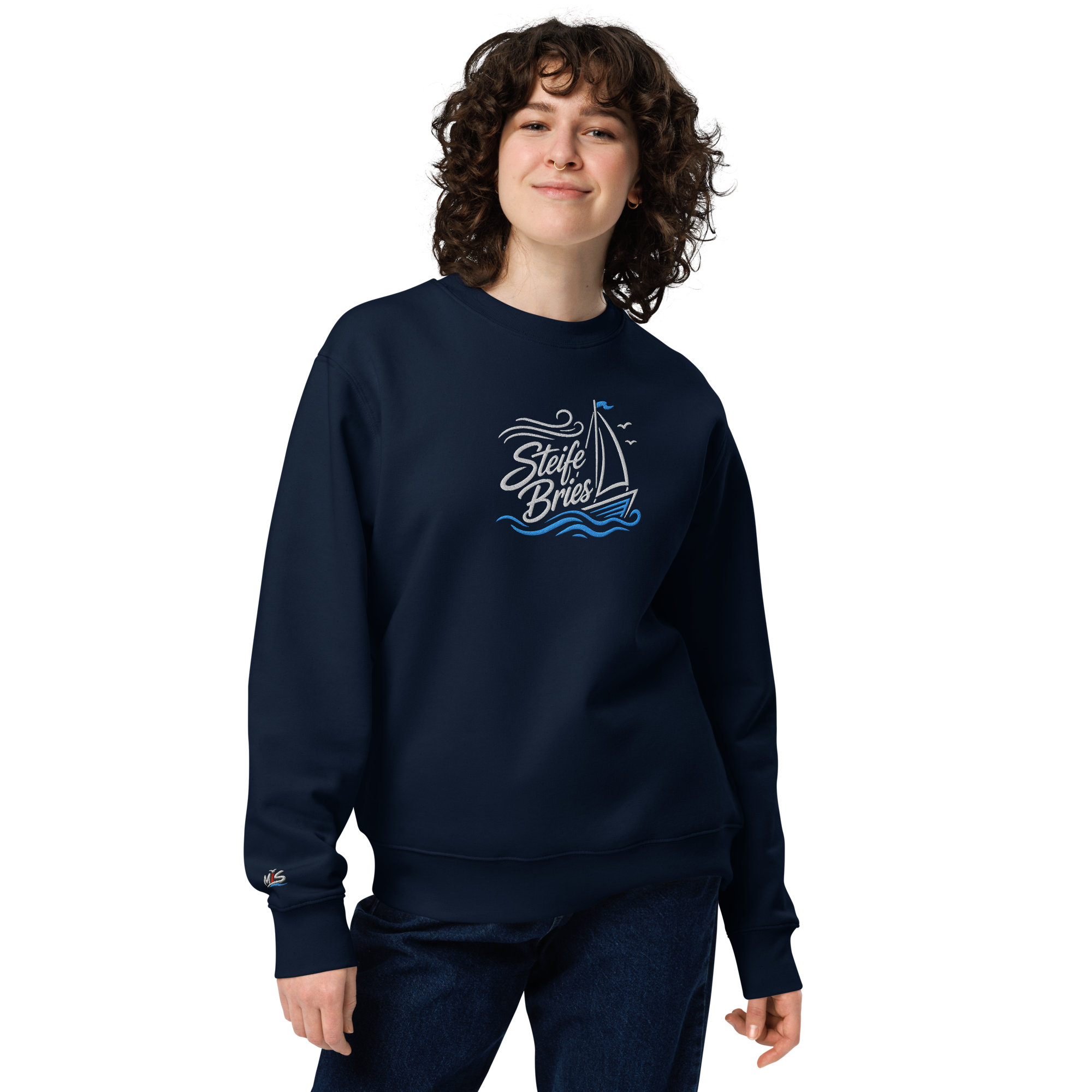 Sweatshirt "Steife Bries" gestickt