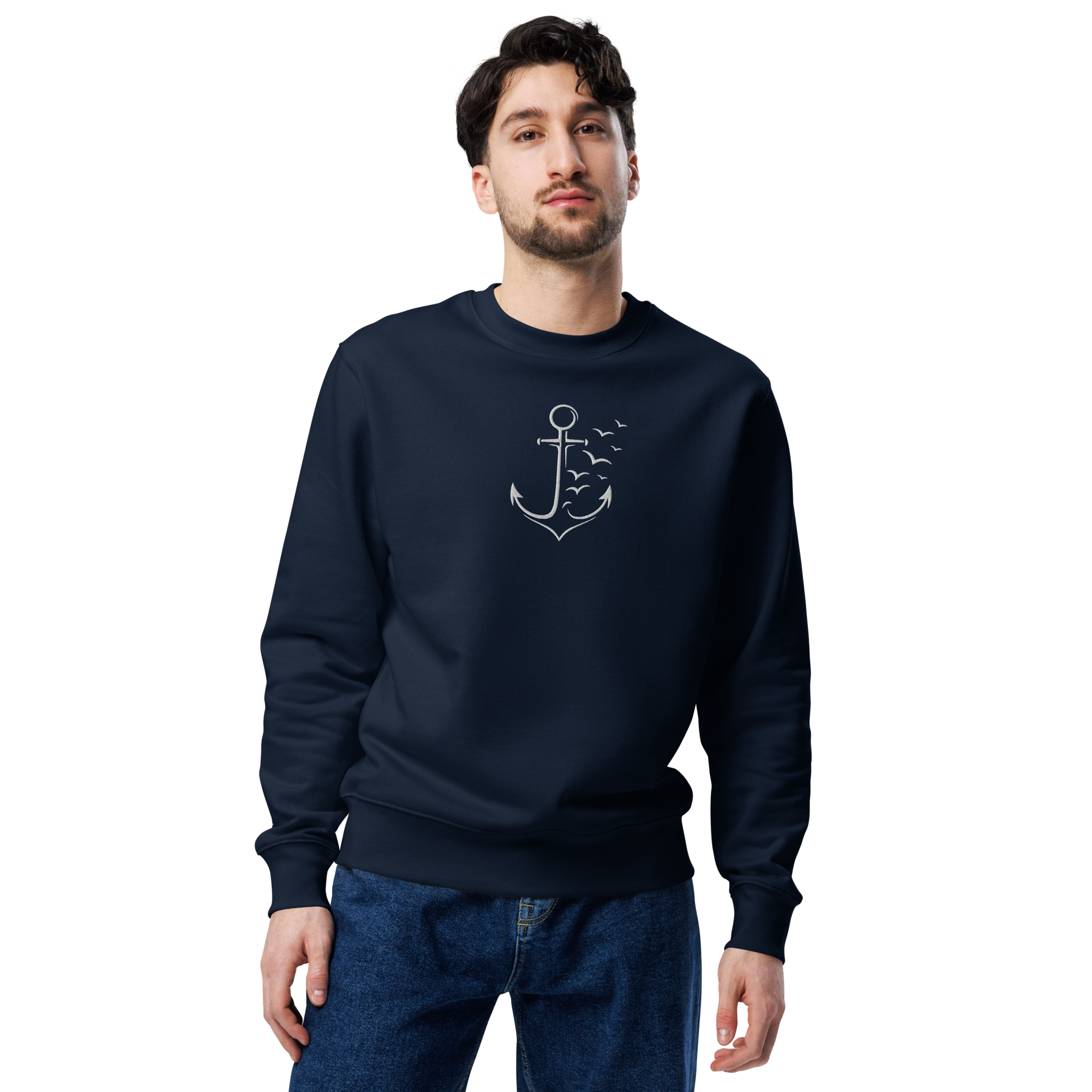 Sweatshirt "Möwenanker" gestickt
