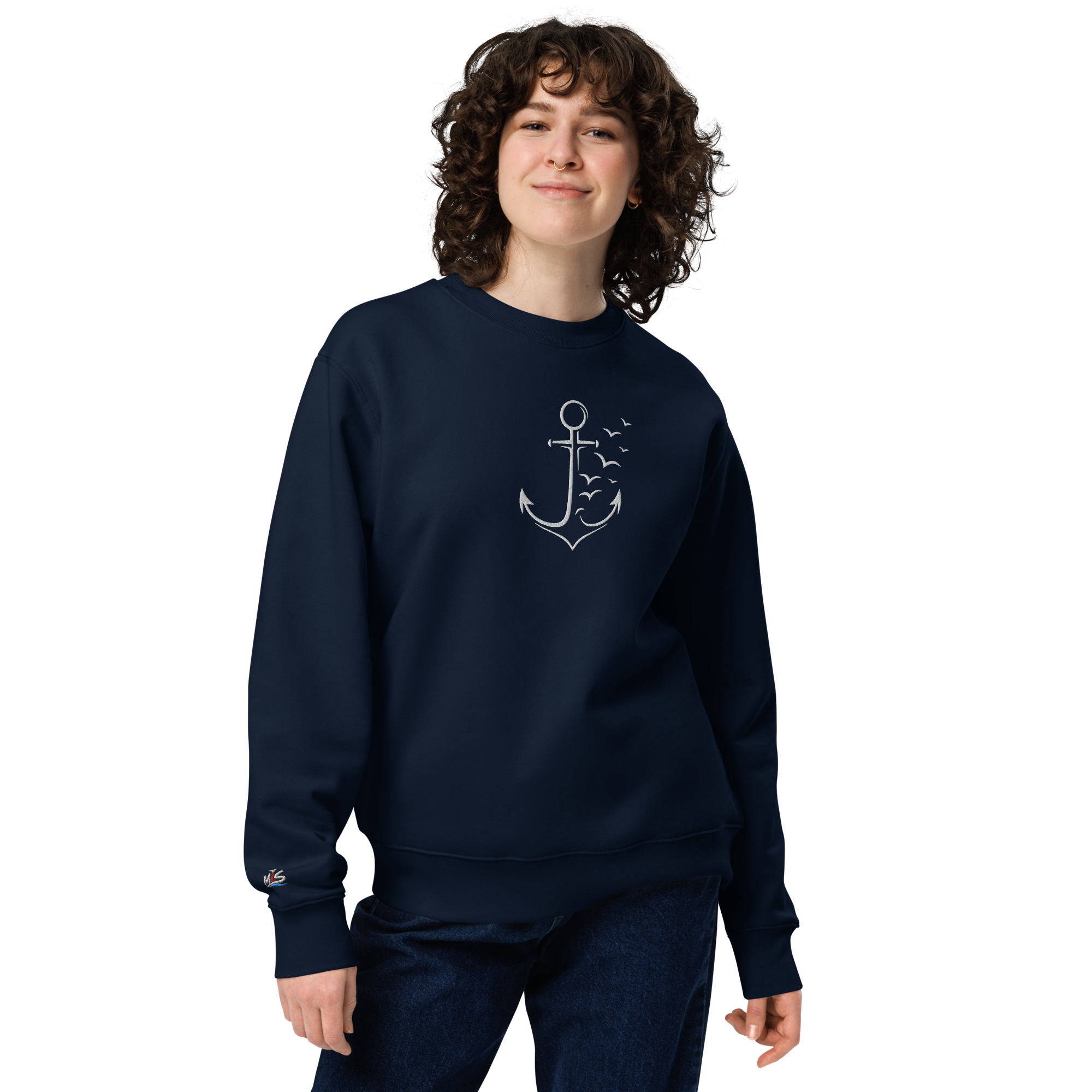 Sweatshirt "Möwenanker" gestickt