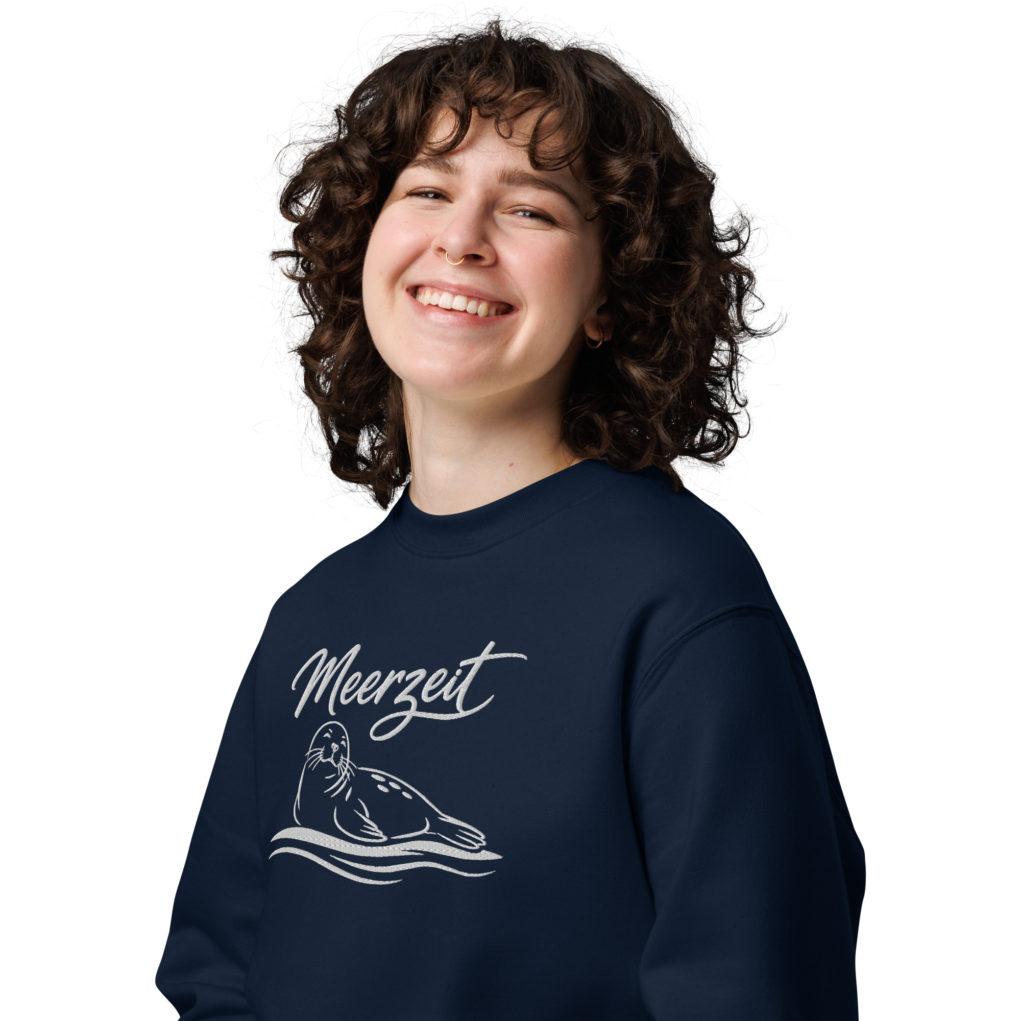 Sweatshirt "Meerzeit" gestickt