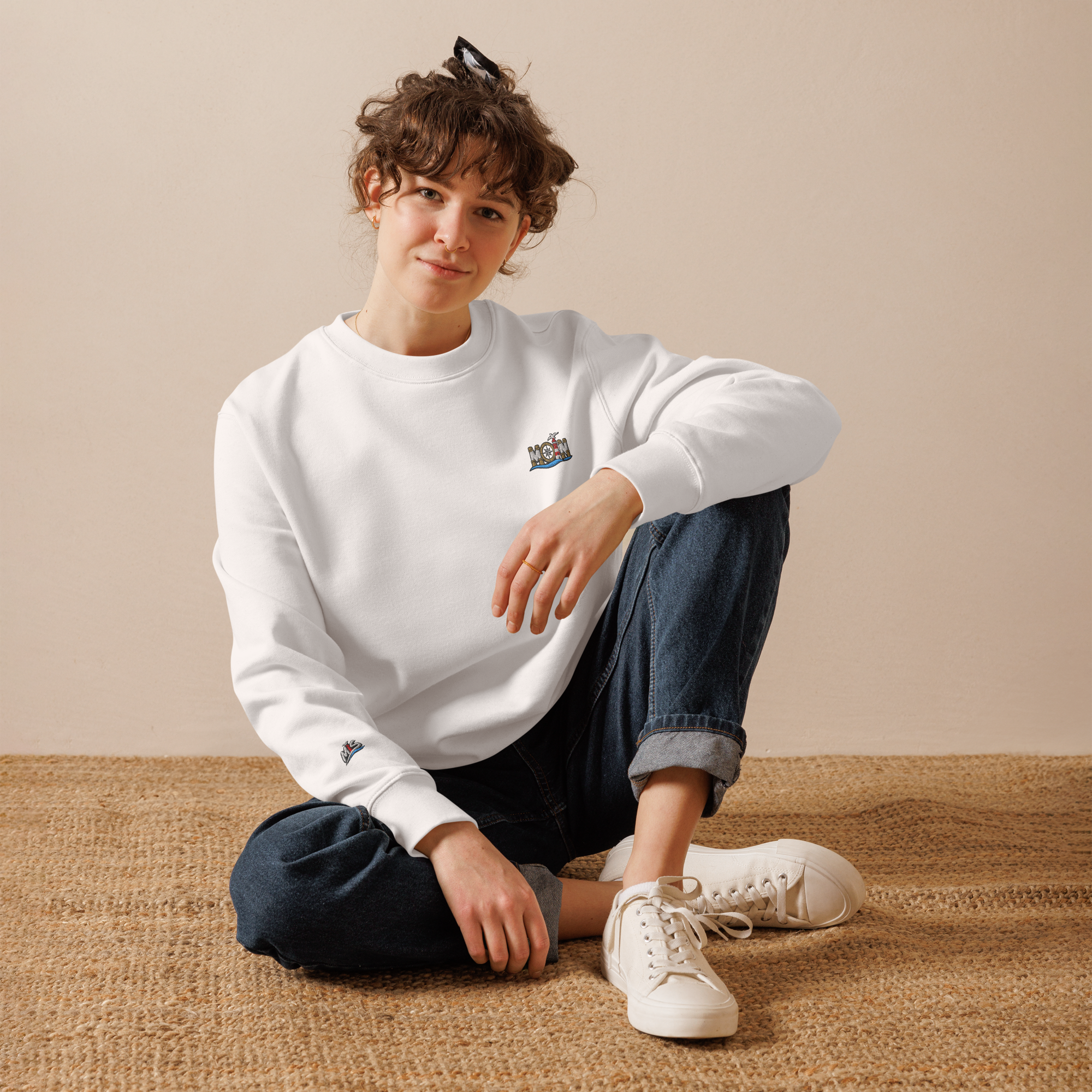 Sweatshirt "Moin" gestickt