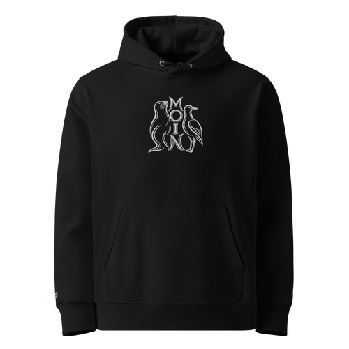 Hoodie "tierisch MOIN" – Schwarz – Vorderansicht