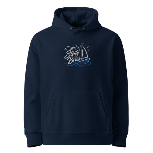 Hoodie "Steife Bries" – French Navy – Vorderansicht